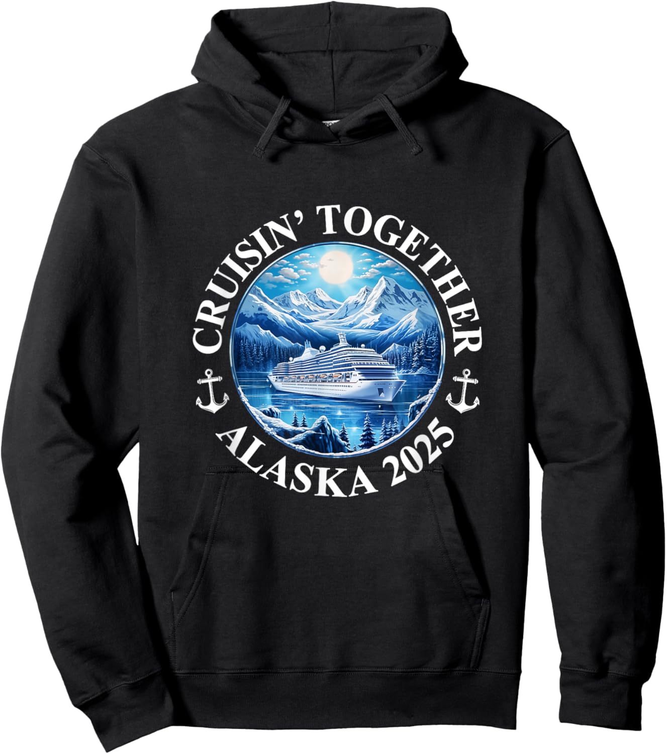 Cruisin' Together Alaska 2025 Matching Family Group Hoodie - Hoodie | Black