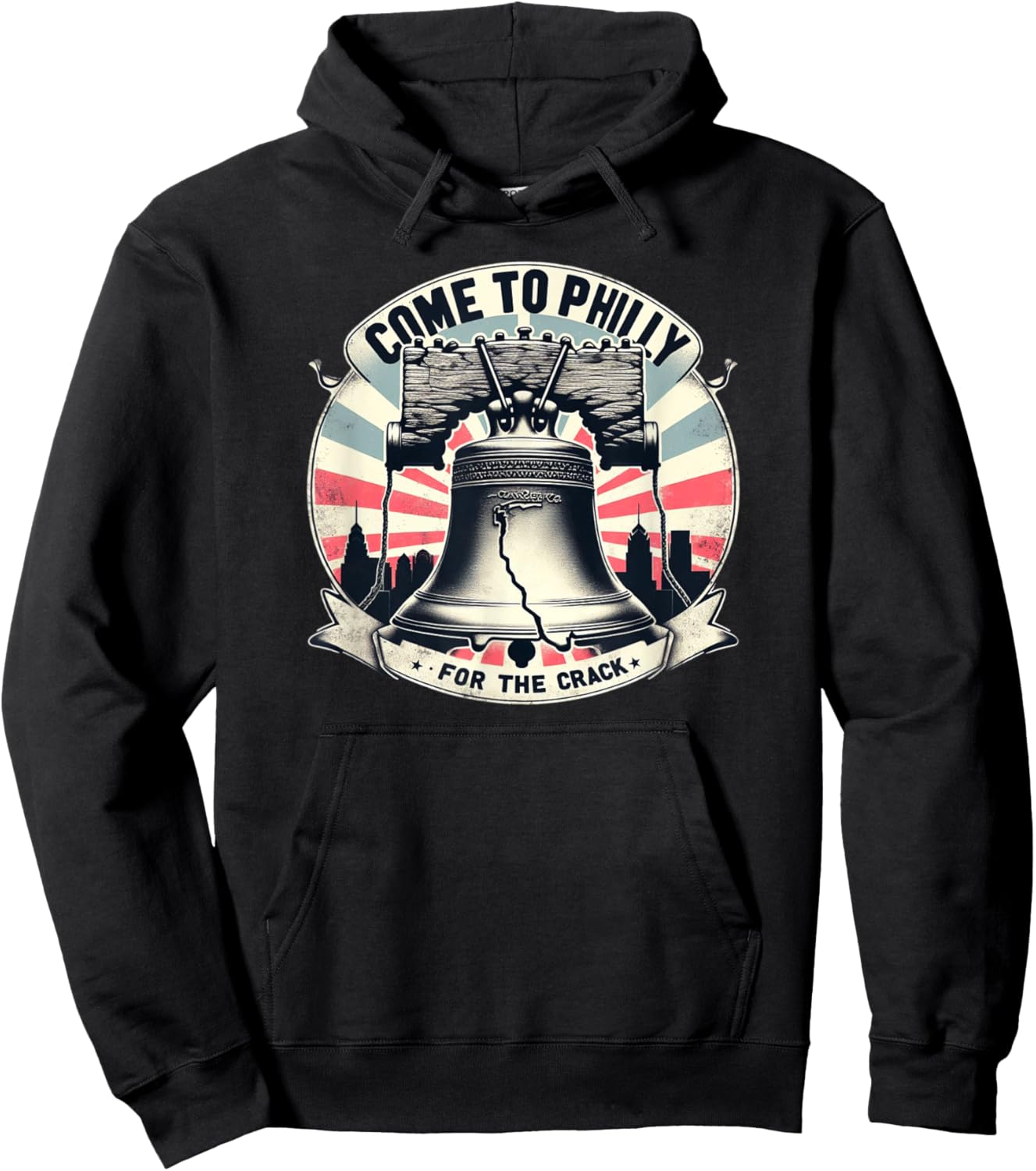 Philadelphia Come to Philly for the crack liberty bell Hoodie - Hoodie | Black