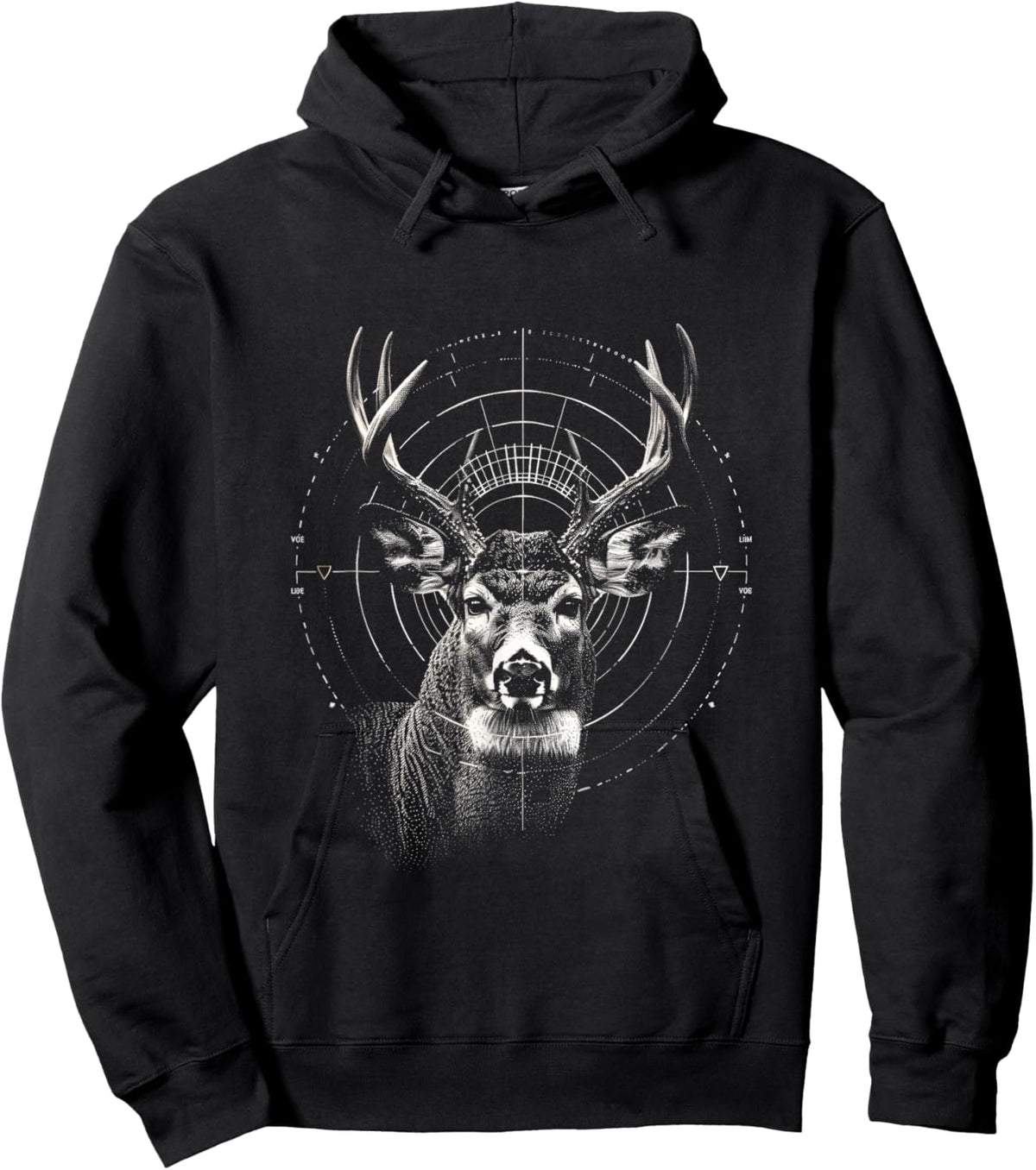 Deer Hunting Crosshairs Big Buck Deer hunting Hoodie - Hoodie | Black