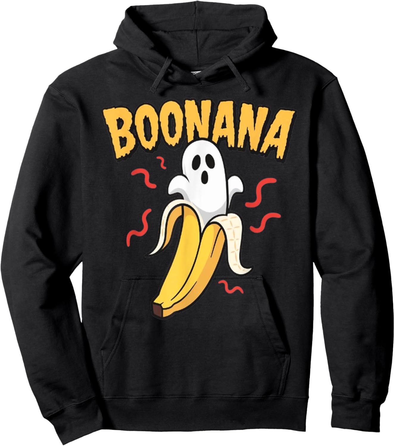 Funny Boonana Halloween Banana Ghost Hoodie - Hoodie | Black
