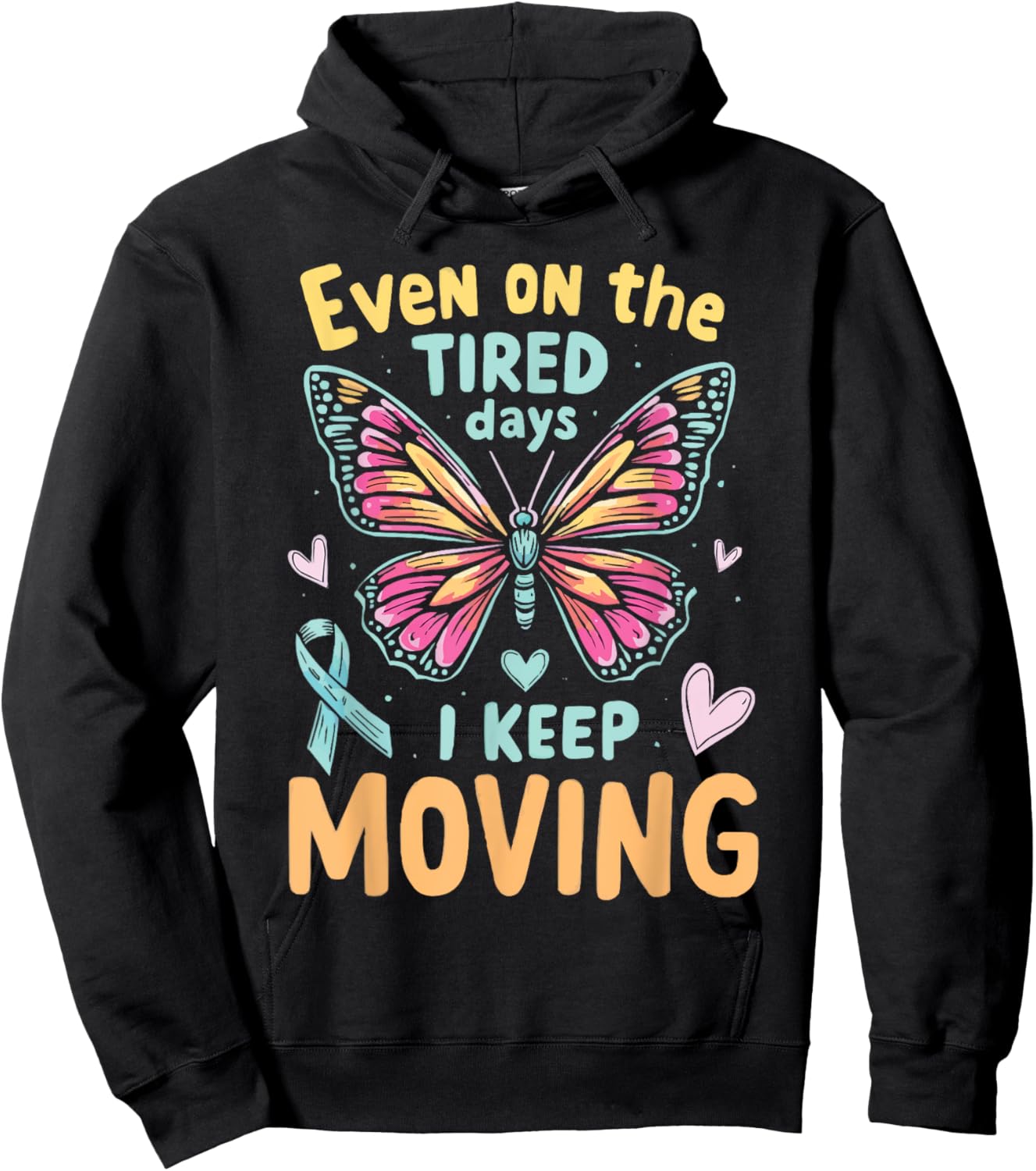 Hypothyroidism Underactive Thyroid Disease Chronic Illness Hoodie - Hoodie | Black