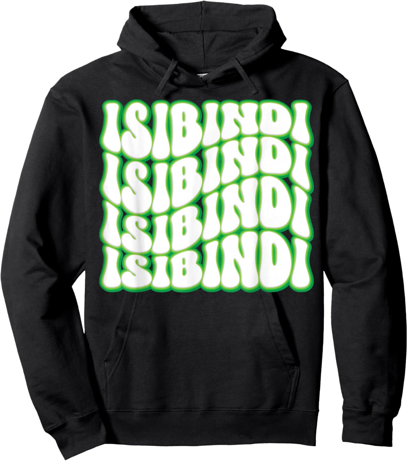 Isibindi - Groovy Wavy Style School Spirit Wear Hoodie - Hoodie | Black
