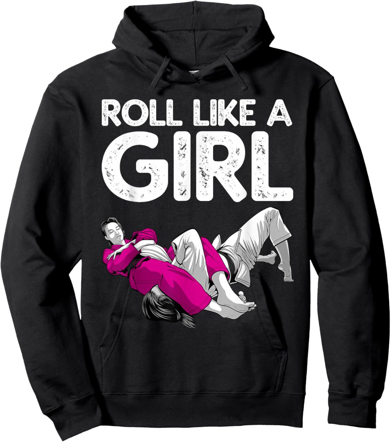 Funny Jiu Jitsu Art Girls Kids Brazilian Jiu Jitsu Hoodie - Hoodie | Black