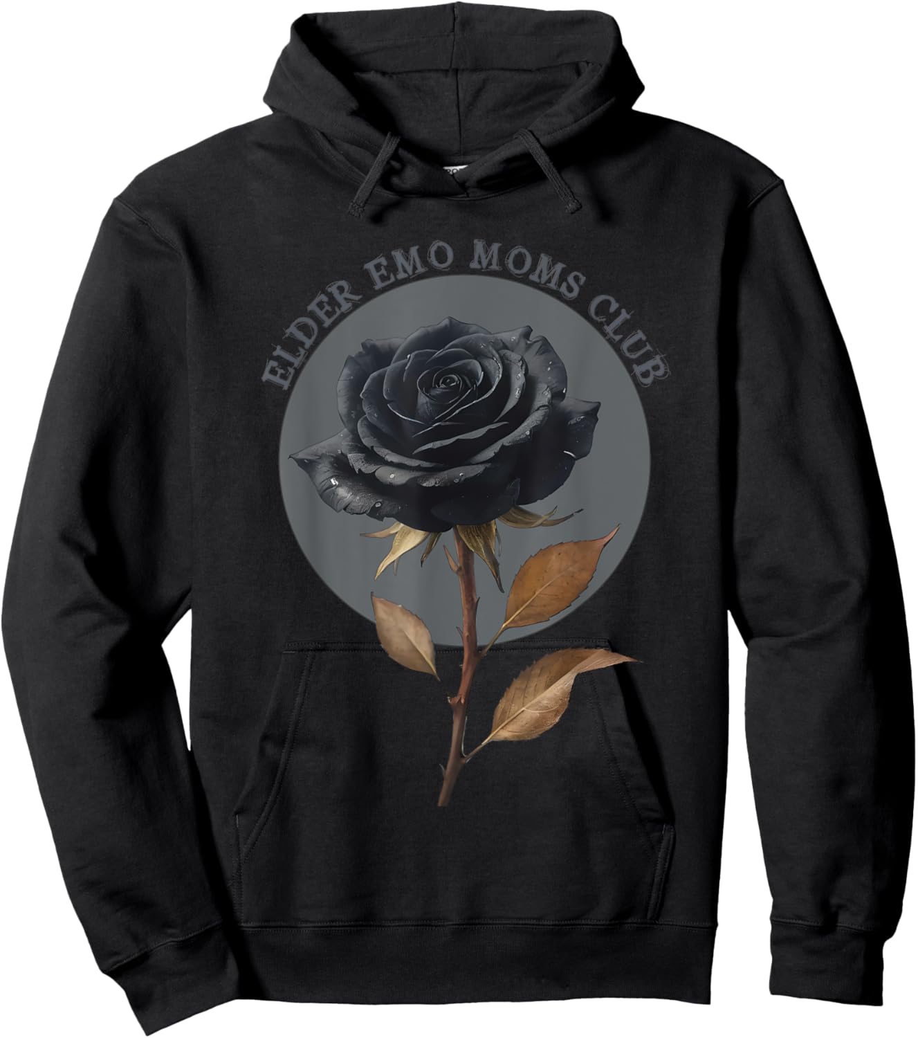 Elder Emo Moms Club Goth Punk Emo Gift Hoodie - Hoodie | Black