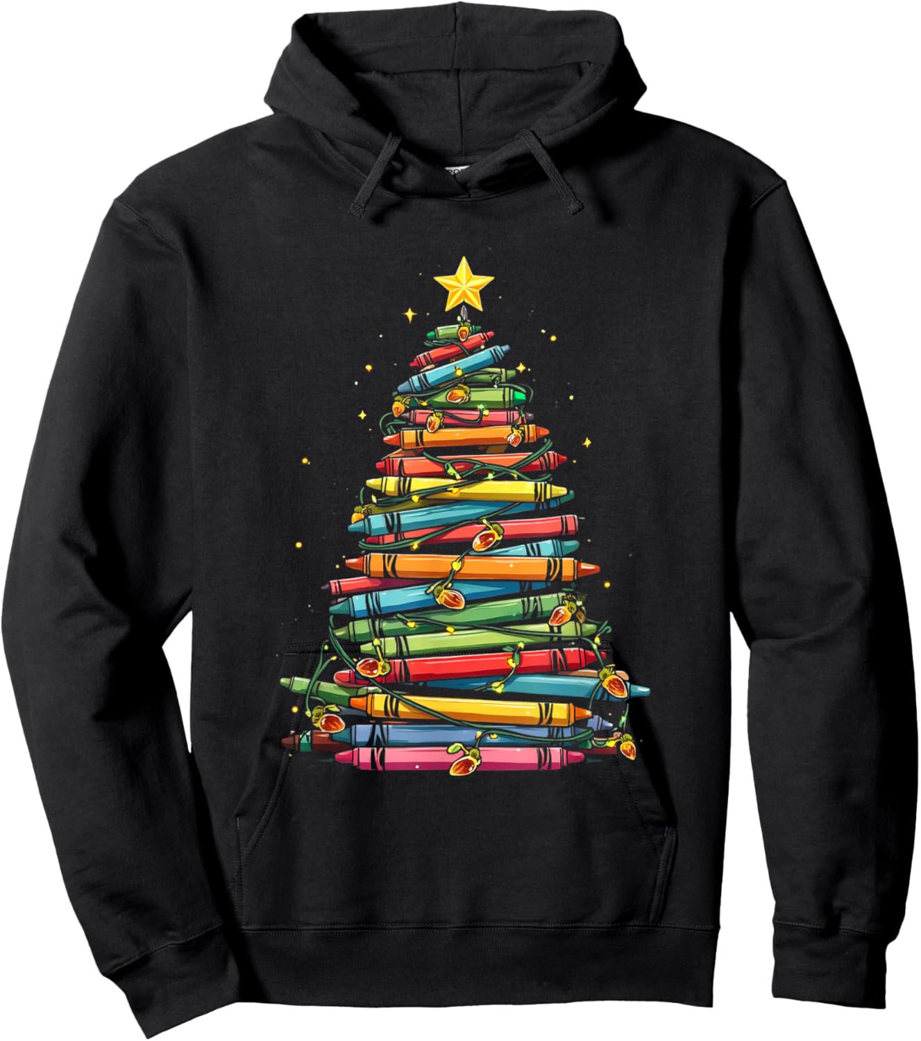 Christmas Book Tree Hoodie - Hoodie | Black