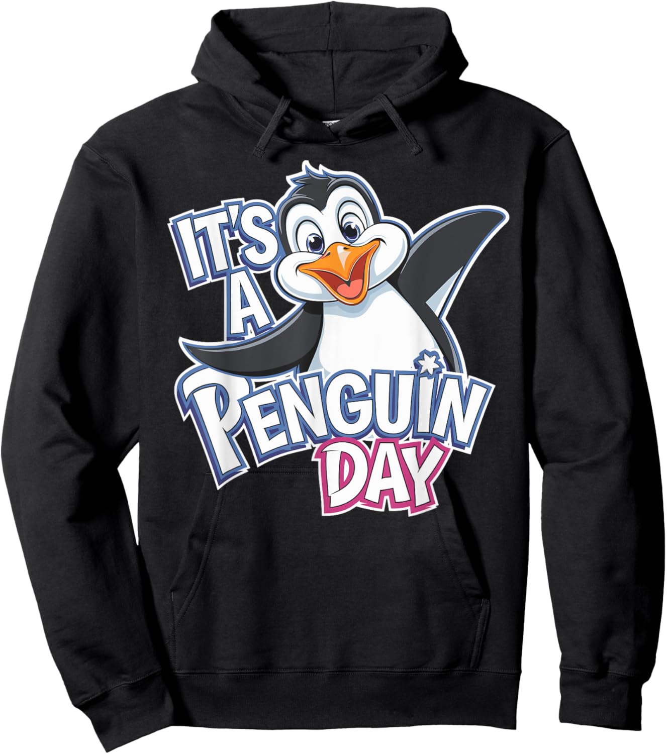 Childrens It's a Penguin Day | Kids Penguin Hoodie - Hoodie | Black
