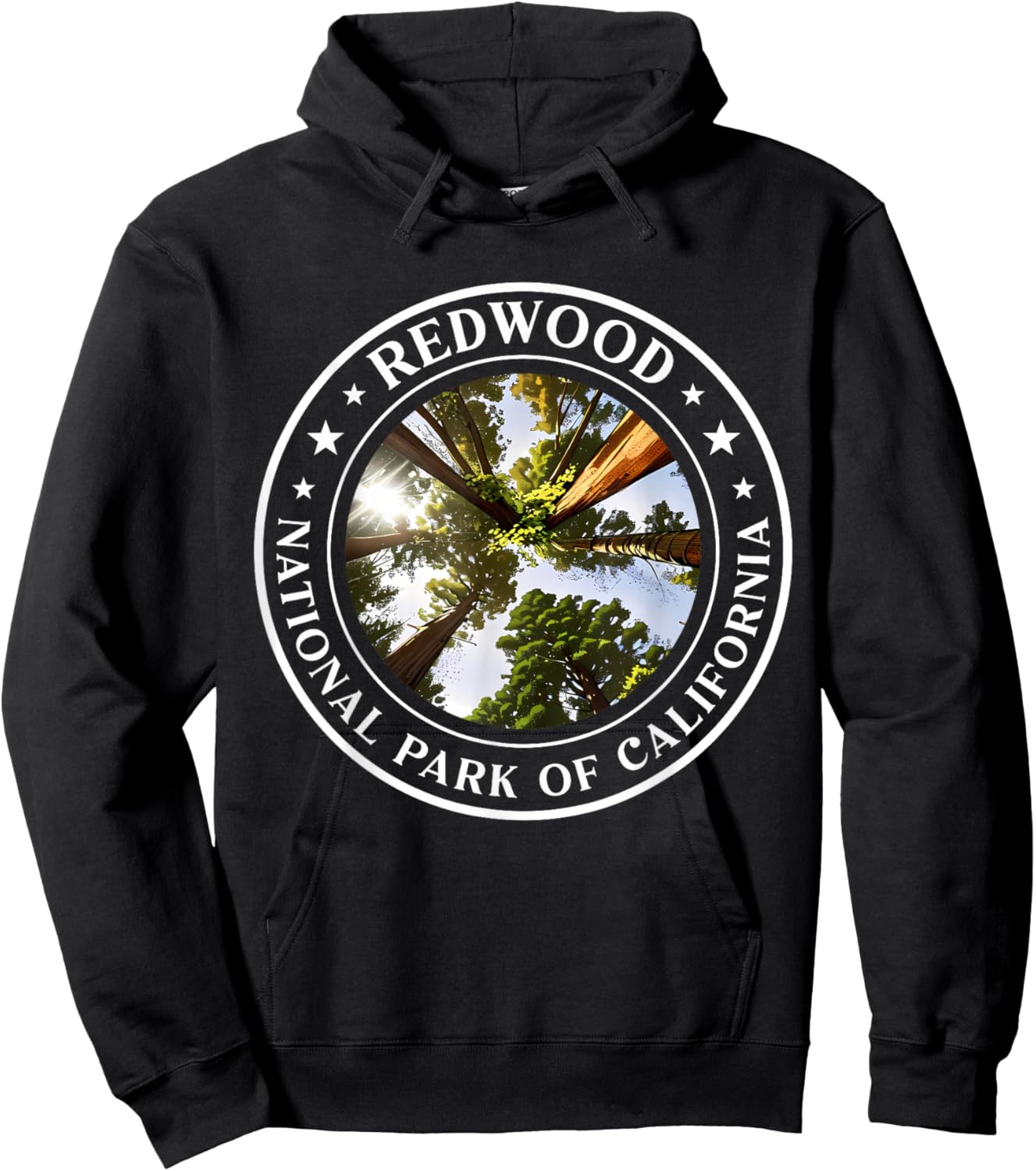 Redwood National Park of California Redwood Forest Hoodie - Hoodie | Black