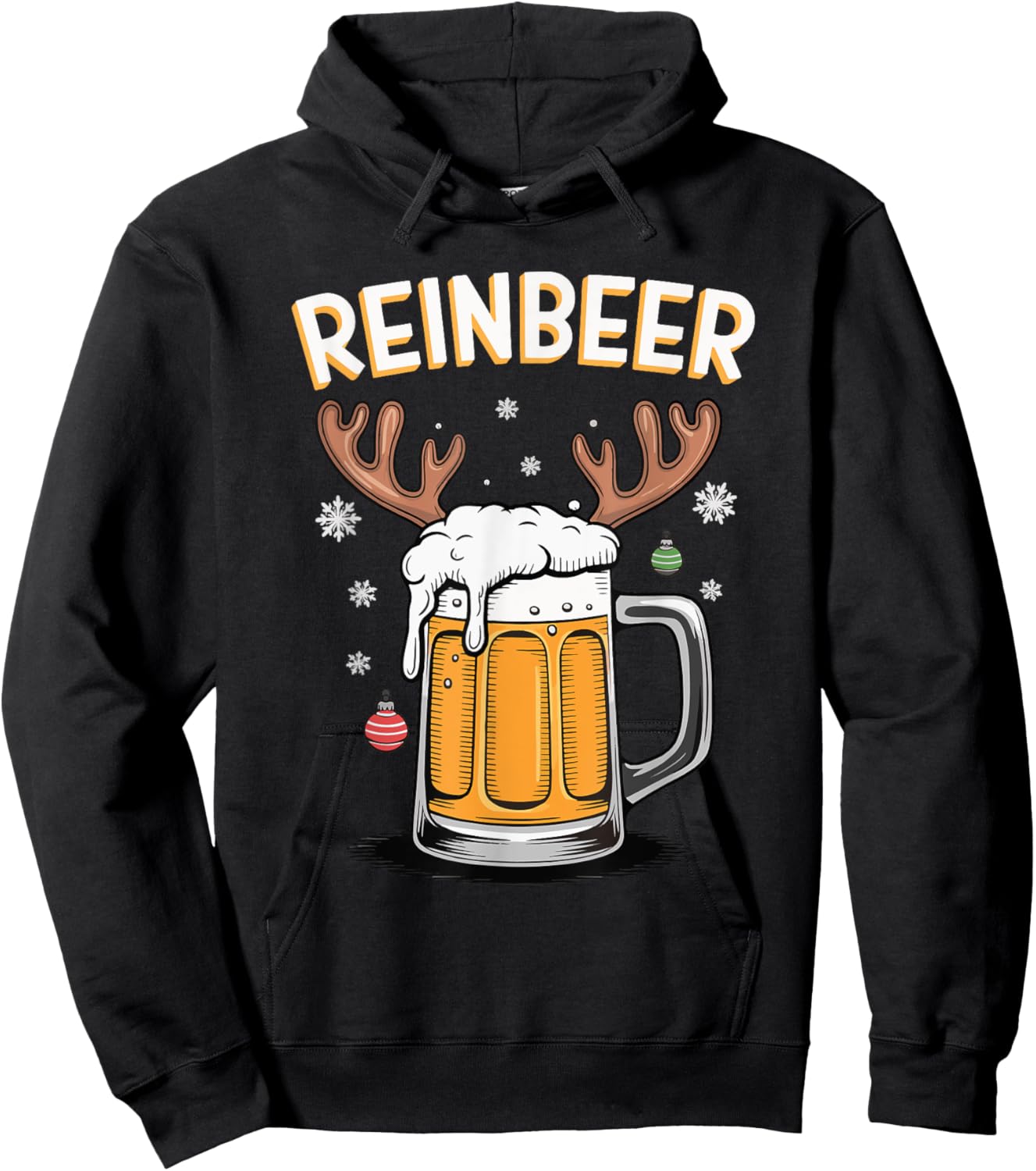 Reinbeer Reindeer Deer Hoodie - Hoodie | Black