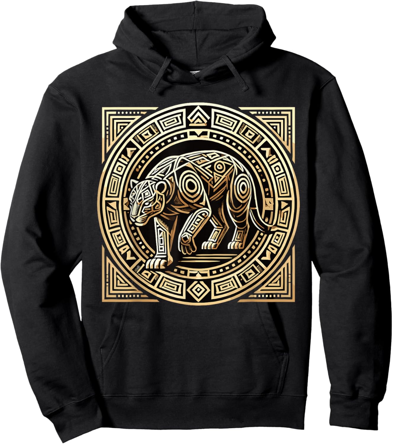 Aztec Mexico Jaguar Aztec Mythology Symbol Hoodie - Hoodie | Black