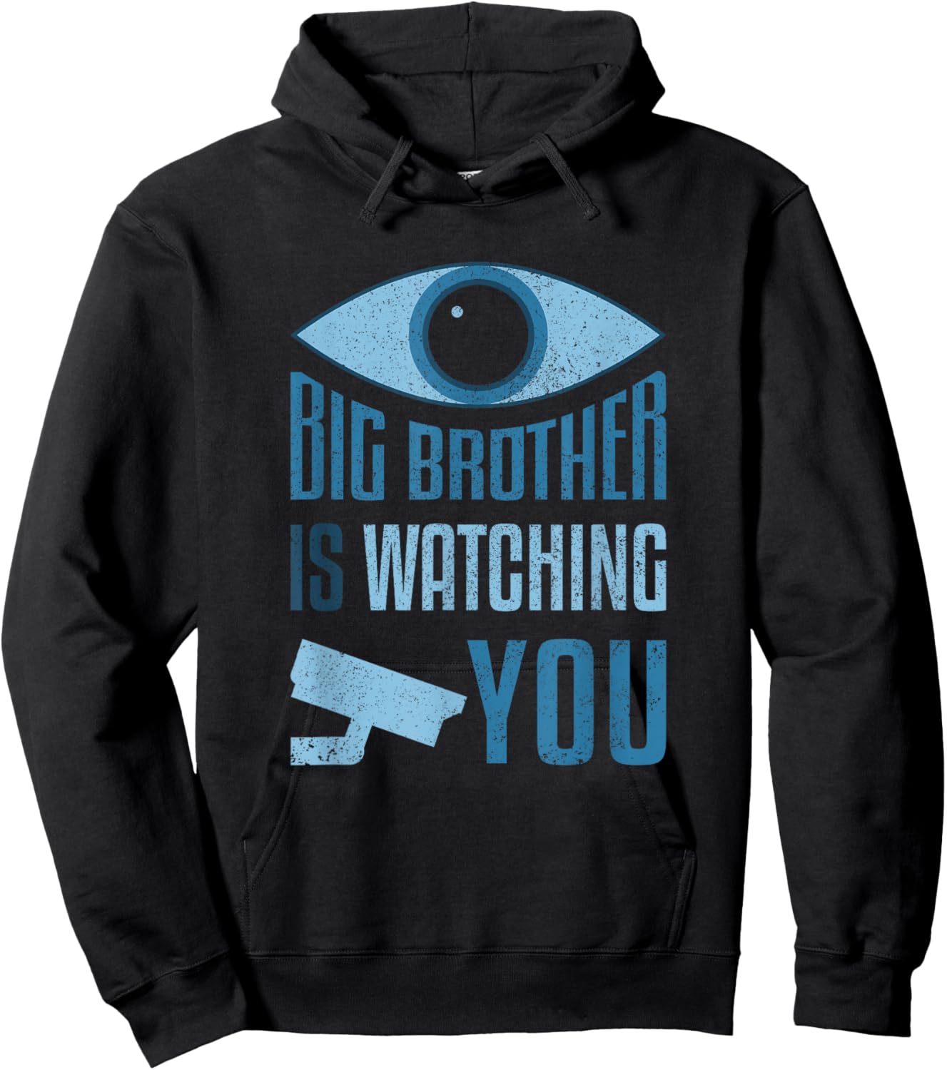 Freedom Loving Big Brother is Watching You Hoodie - Hoodie | Black