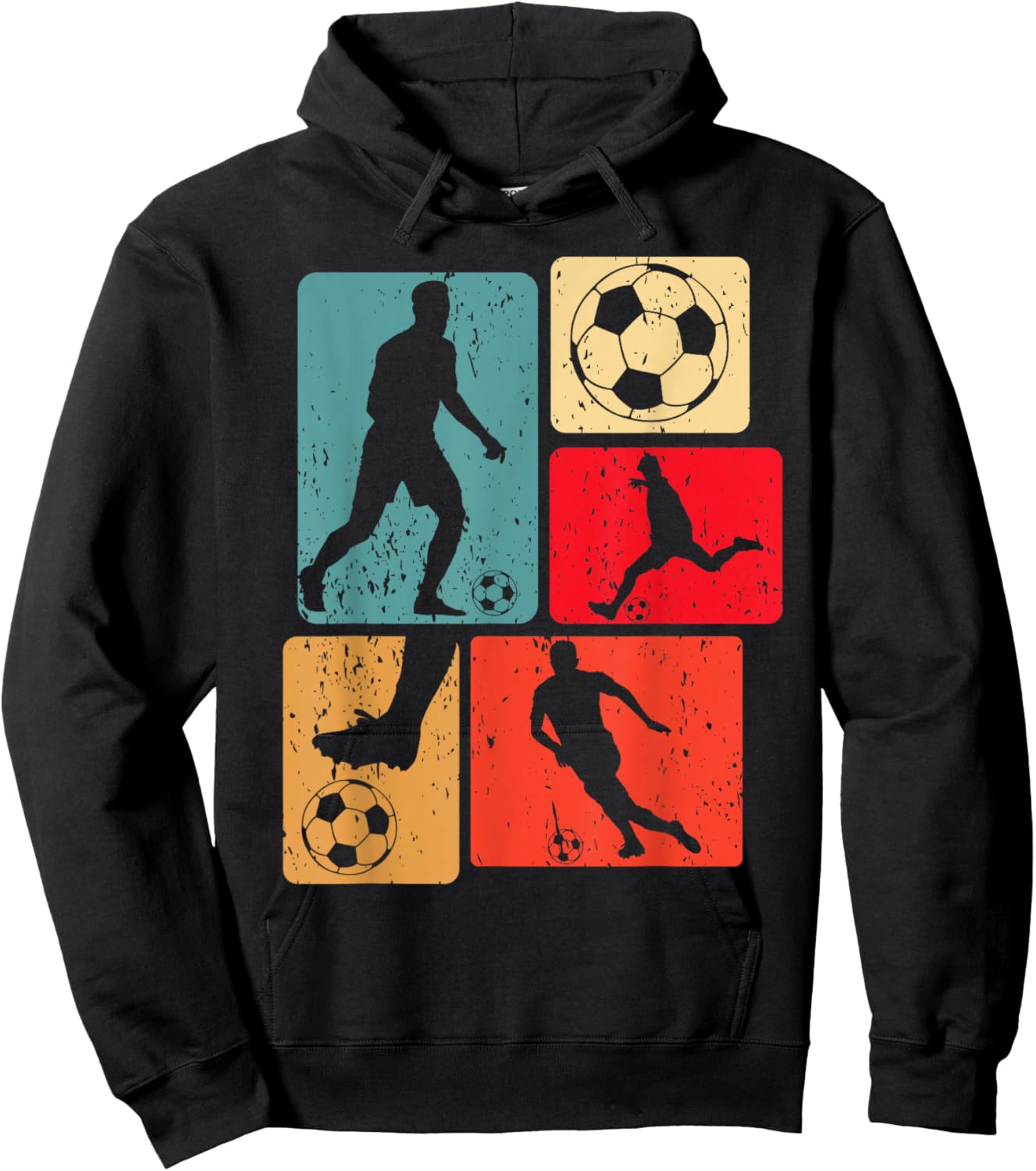 Funny Soccer Player Ball Game Enthousiast Boys Soccer Hoodie - Hoodie | Black