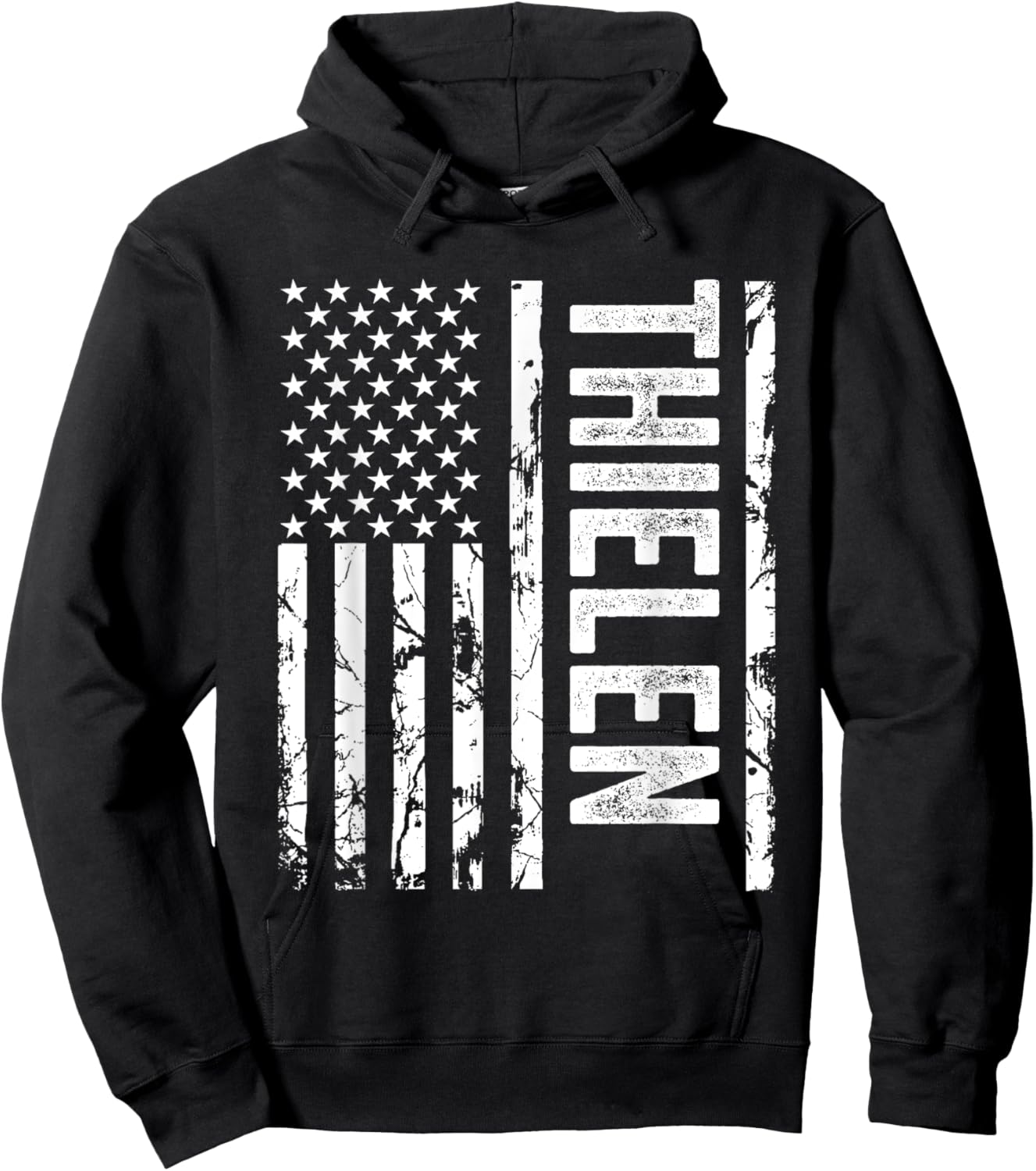 Thielen Last Name Funny Surname Team Thielen Family Reunion Hoodie - Hoodie | Black