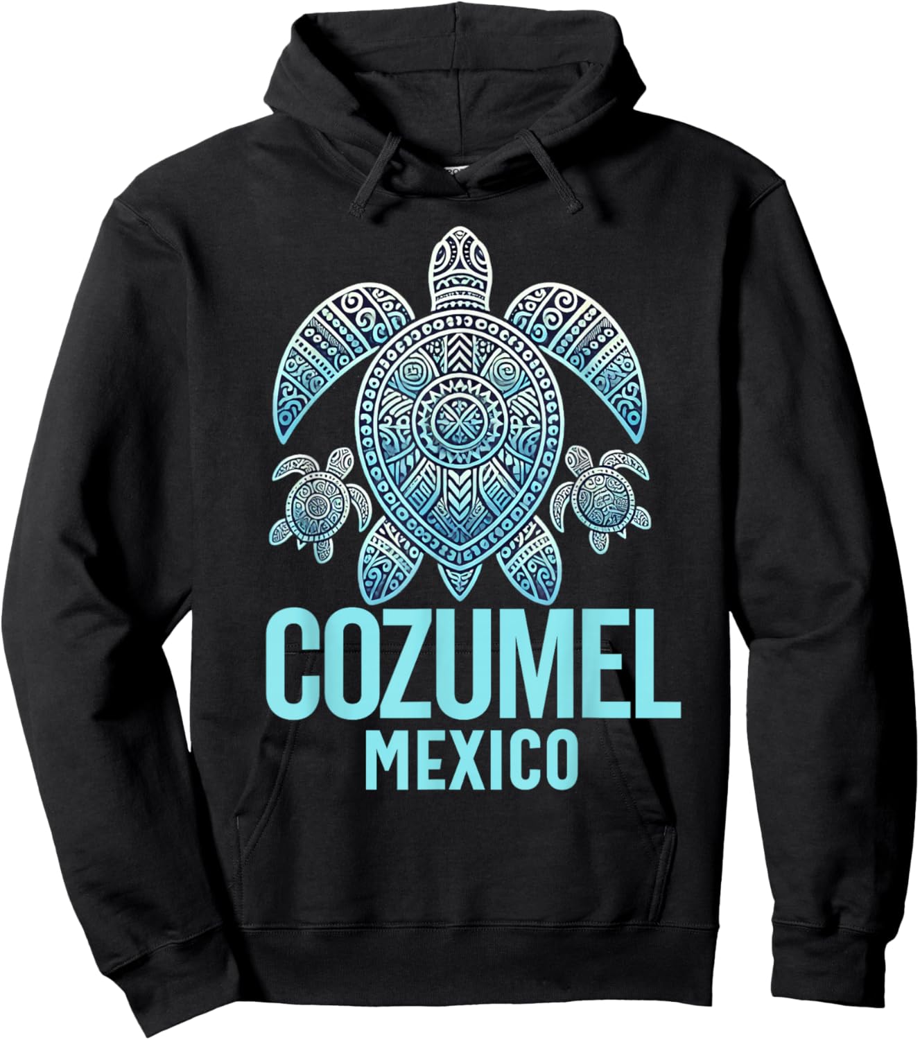 Cozumel Mexico Souvenir Vacation Travel Men Women Reminder Hoodie - Hoodie | Black