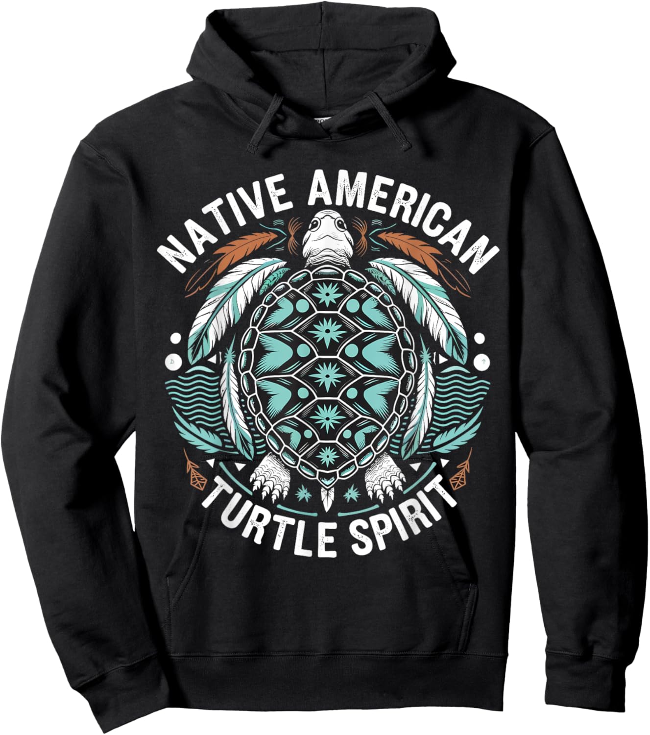 Turtle Spirit Indigenous Native Americans Hoodie - Hoodie | Black