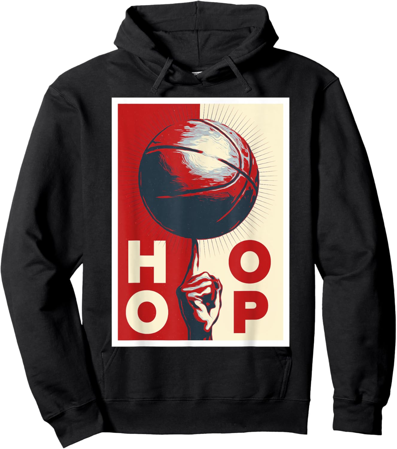 Hoop Basketball Player Streetball Lover Hoodie - Hoodie | Black