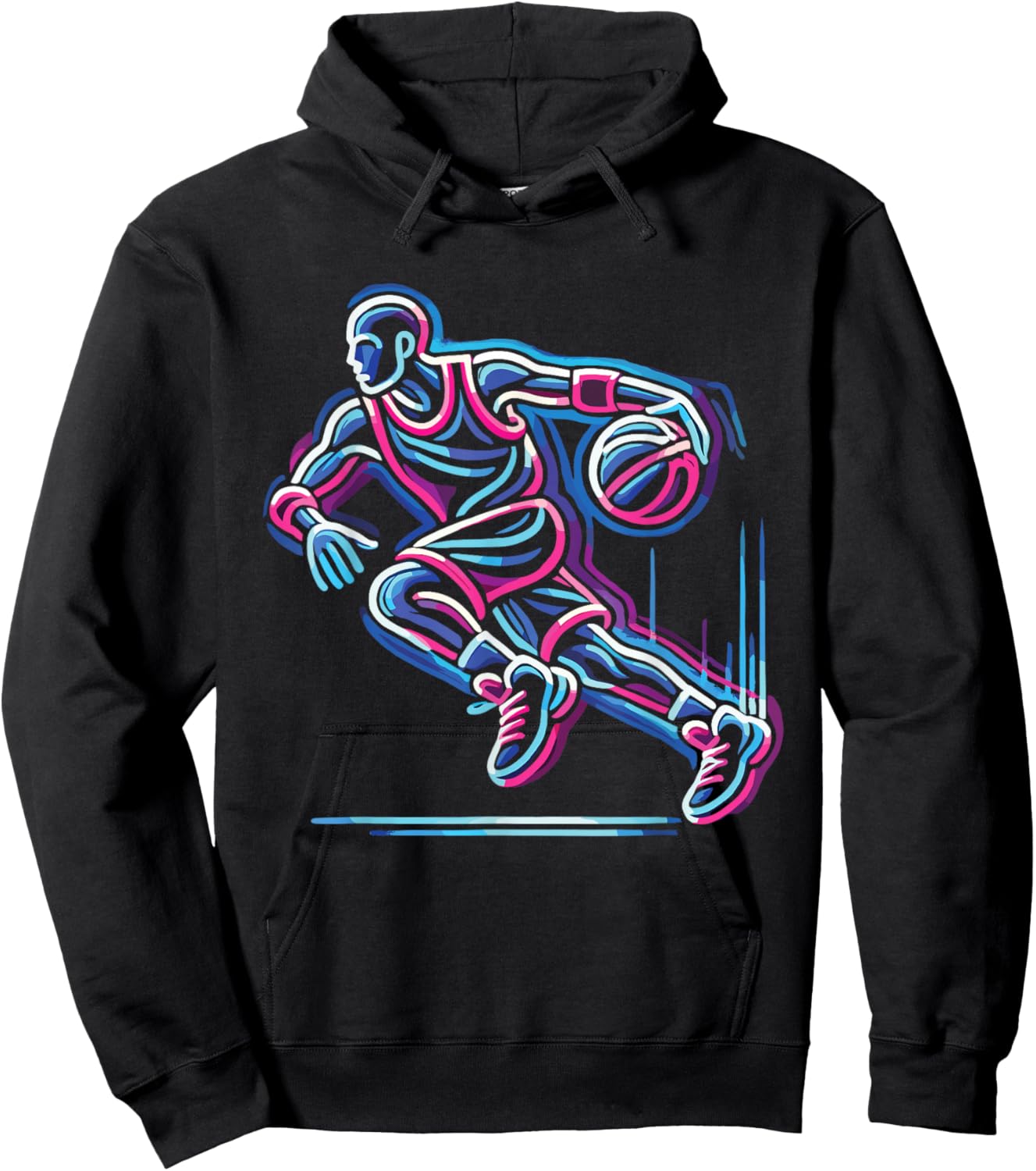 Basketball & Basketball Graphic | Boys, Kids, | Men & Women Hoodie - Hoodie | Black