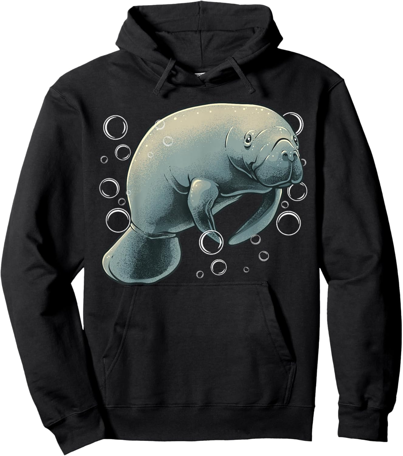 Manatee Design Women Boys Girl Sea Cow Lover Manatee Hoodie - Hoodie | Black