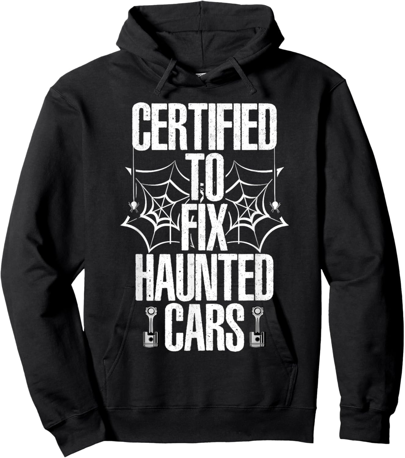 Mechanic Halloween Creepy Car Garage Spooky Hoodie - Hoodie | Black