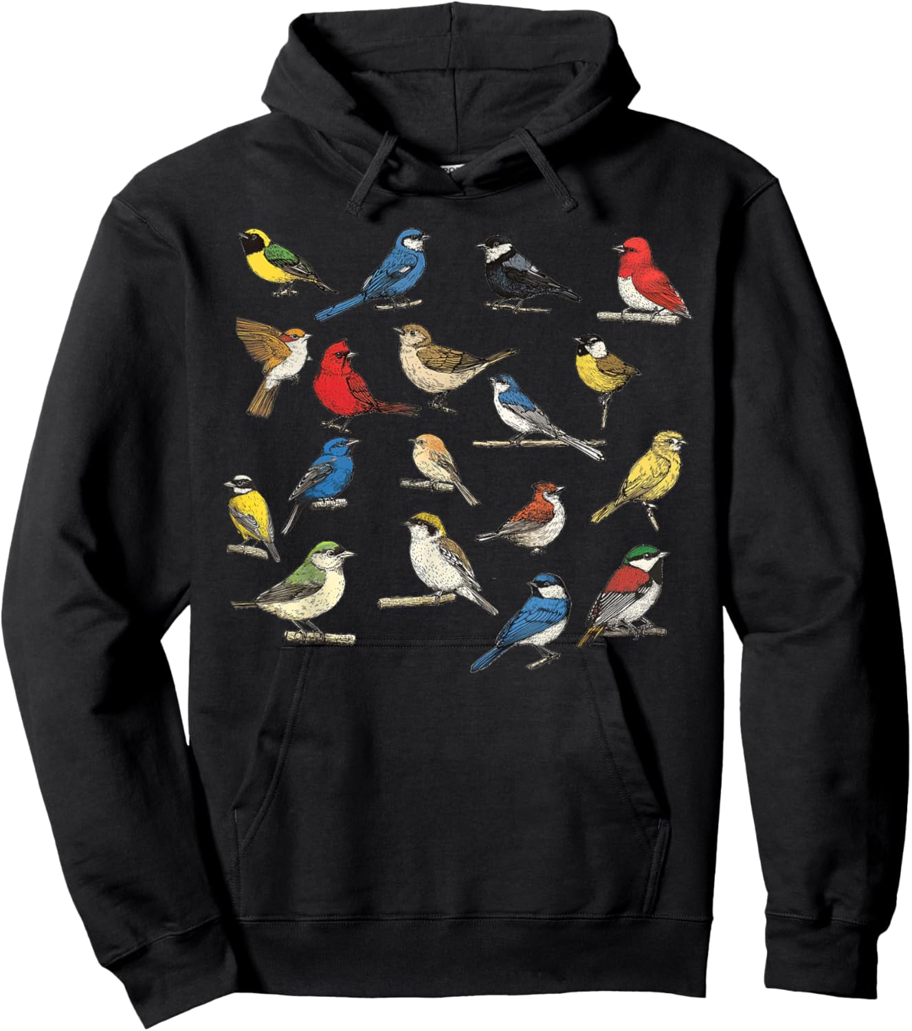 Birds Lover Watching for Watcher Bird Cool Birdwatching Hoodie - Hoodie | Black