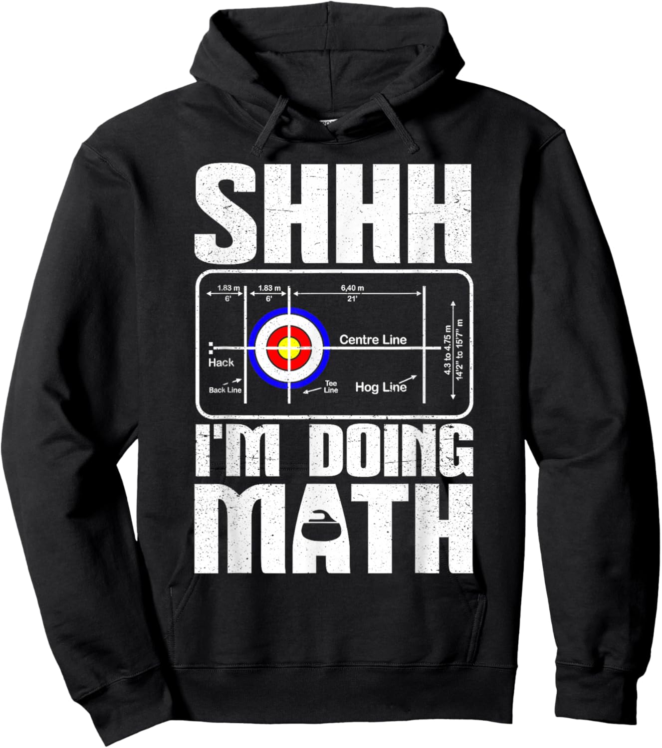 Curling Funny Curling sport Hoodie - Hoodie | Black