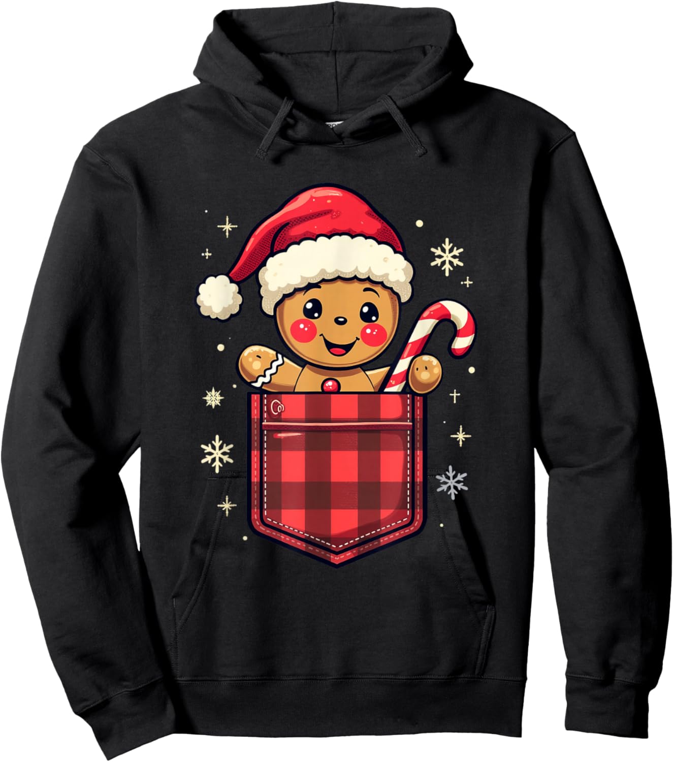 Christmas Gingerbread Hoodie - Hoodie | Black