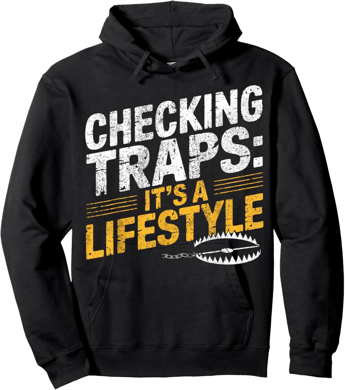 Trapper Life Trapping Check Trap Hoodie - Hoodie | Black