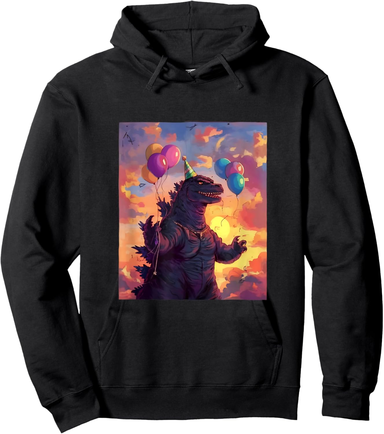 Kaiju Birthday Party Japan Monster Movie Bday Japanese Hoodie - Hoodie | Black
