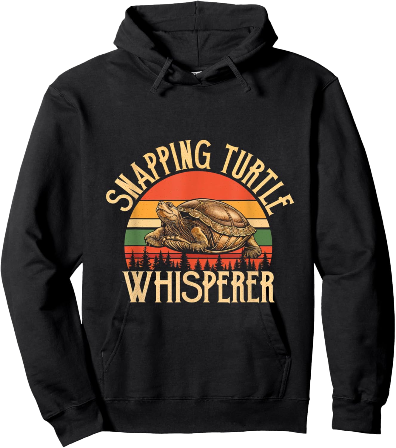 Snapping Turtle Whisperer Turtle Lover Reptile Nature Hoodie - Hoodie | Black
