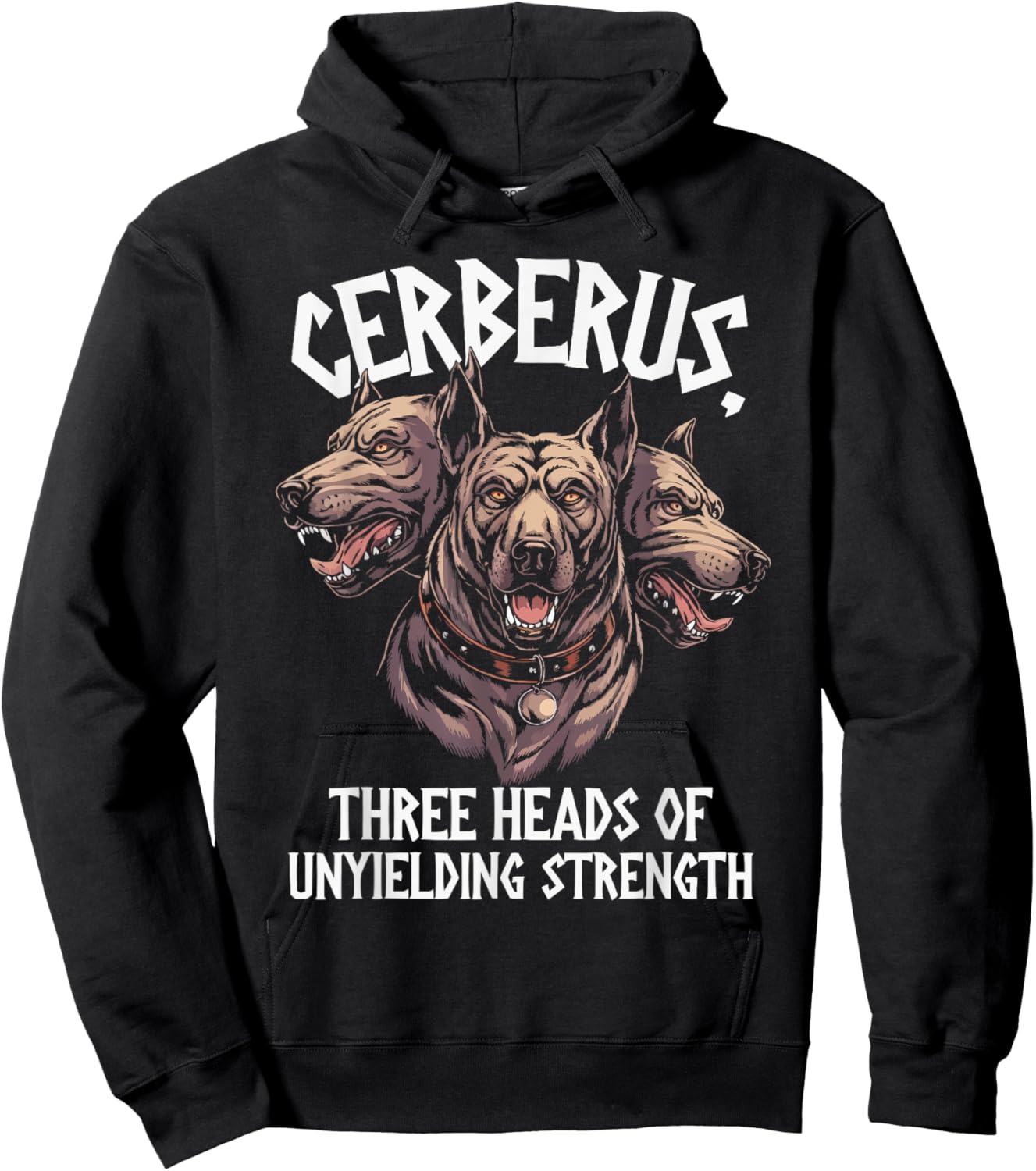 Cerberus Three Headed Dog Mythical Creature Greek Mythology Hoodie - Hoodie | Black
