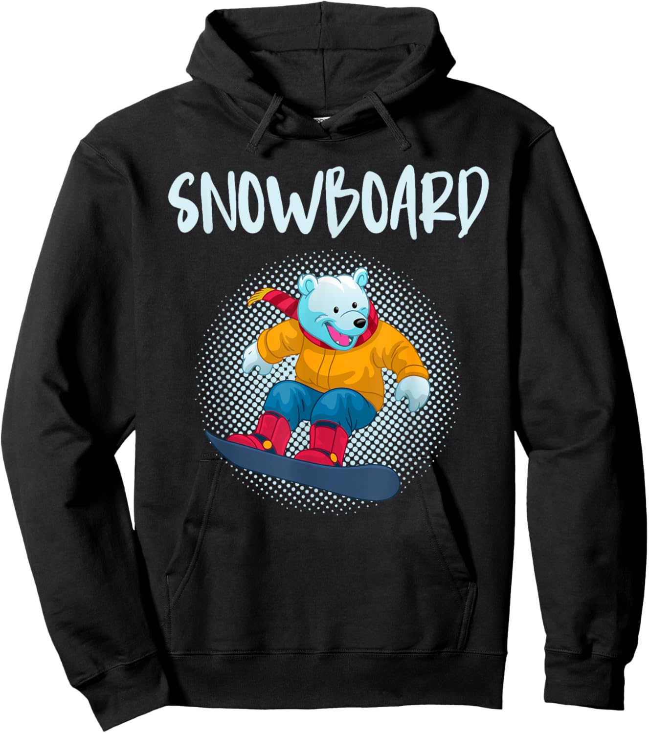 Snowboarding Kids SNOWBOARD Snowboarder Toddlers Hoodie - Hoodie | Black