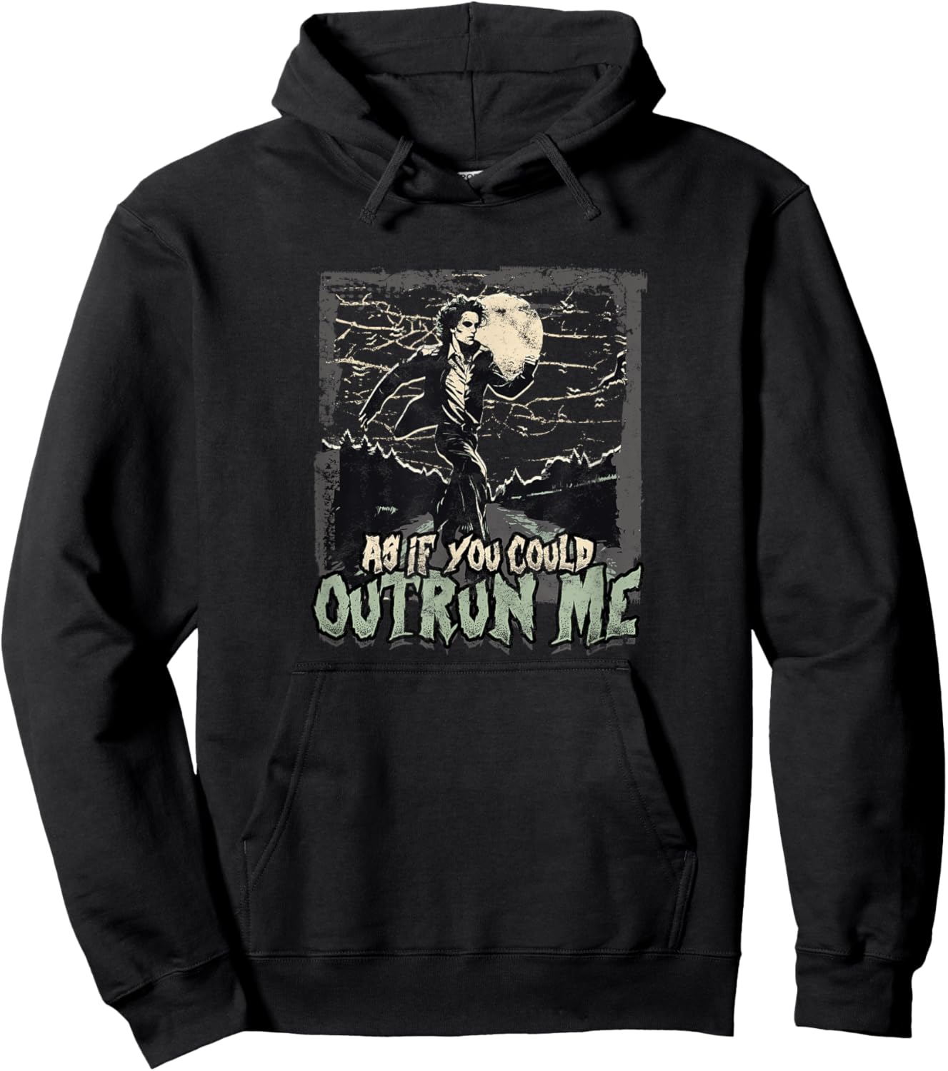 As If You Could Outrun Me - Running Hoodie - Hoodie | Black