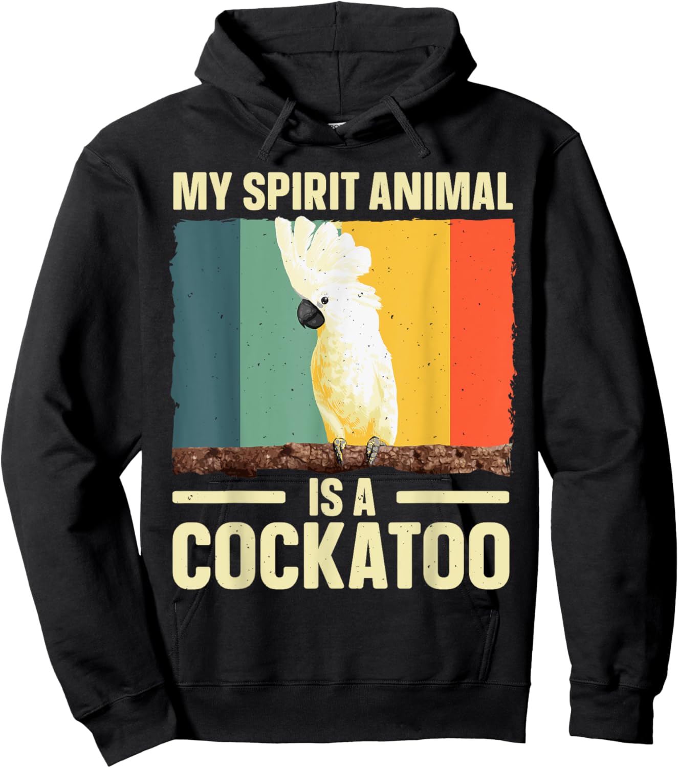 Cool Cockatoo Art Women Parrot Lovers Cockatoo Fan Hoodie - Hoodie | Black
