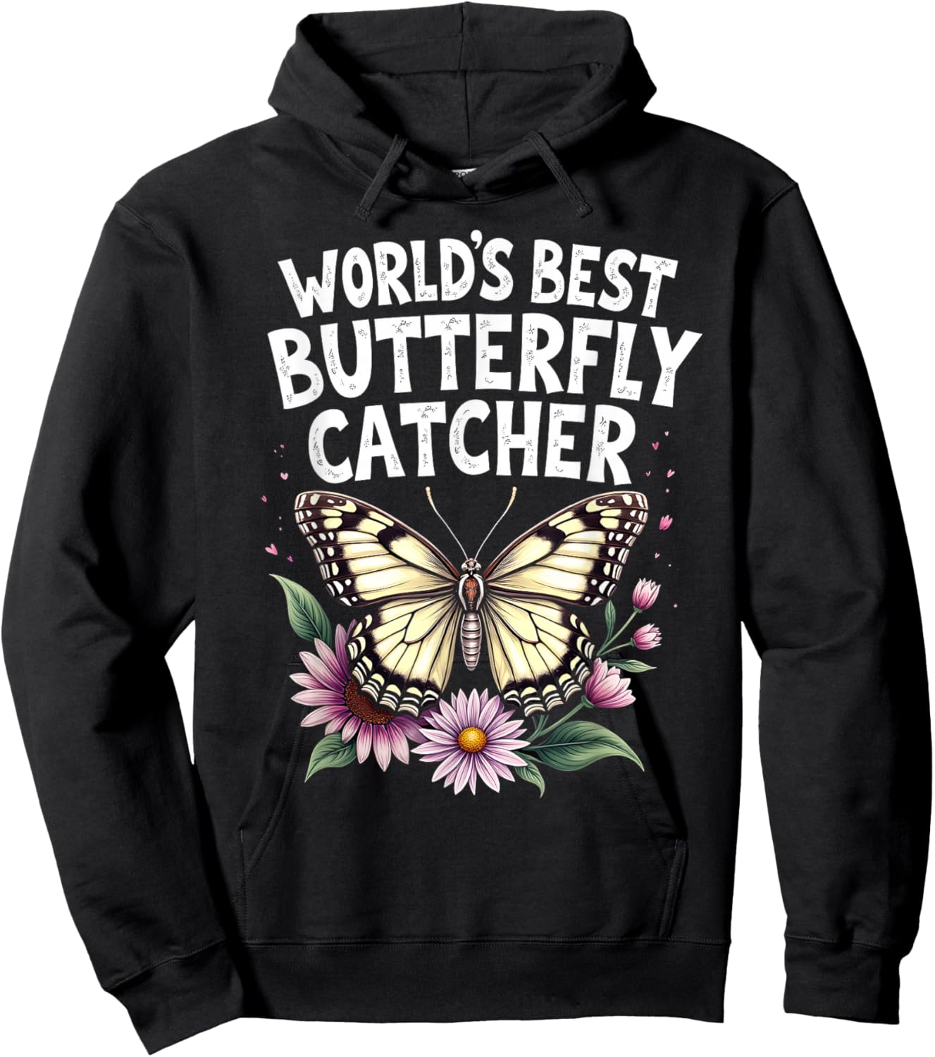 World's Best Butterfly Catcher Graphic Hoodie - Hoodie | Black