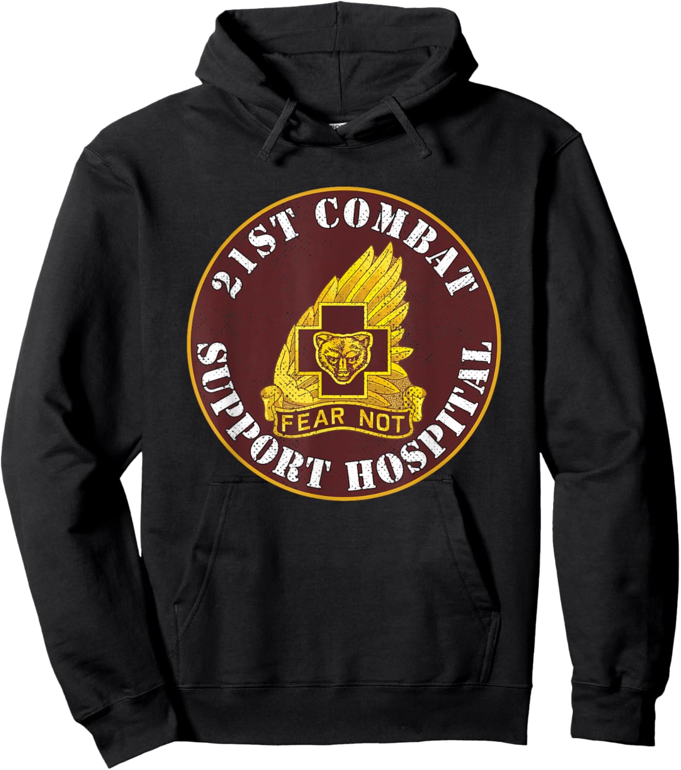 21st Combat Support Hospital Veterans Day Vintage Gifts Hoodie - Hoodie | Black