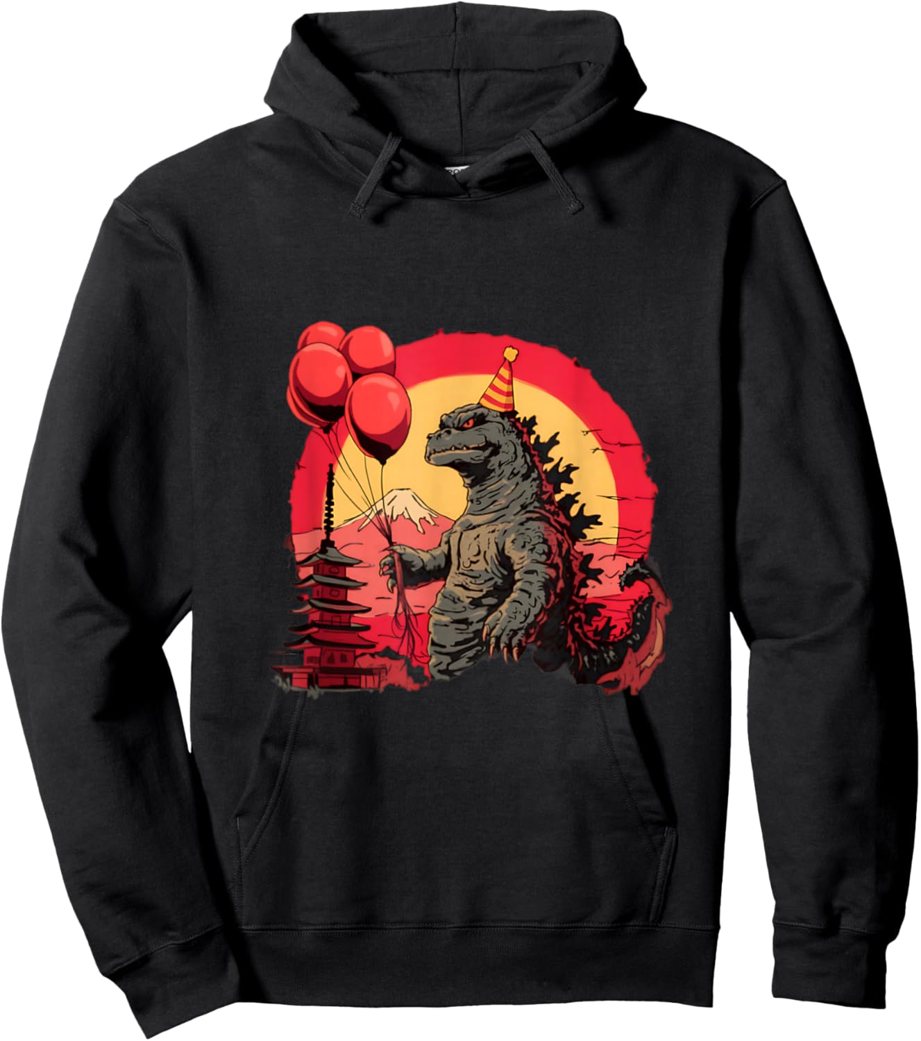 Kaiju Birthday Party Japan Monster Movie Bday Japanese Hoodie - Hoodie | Black