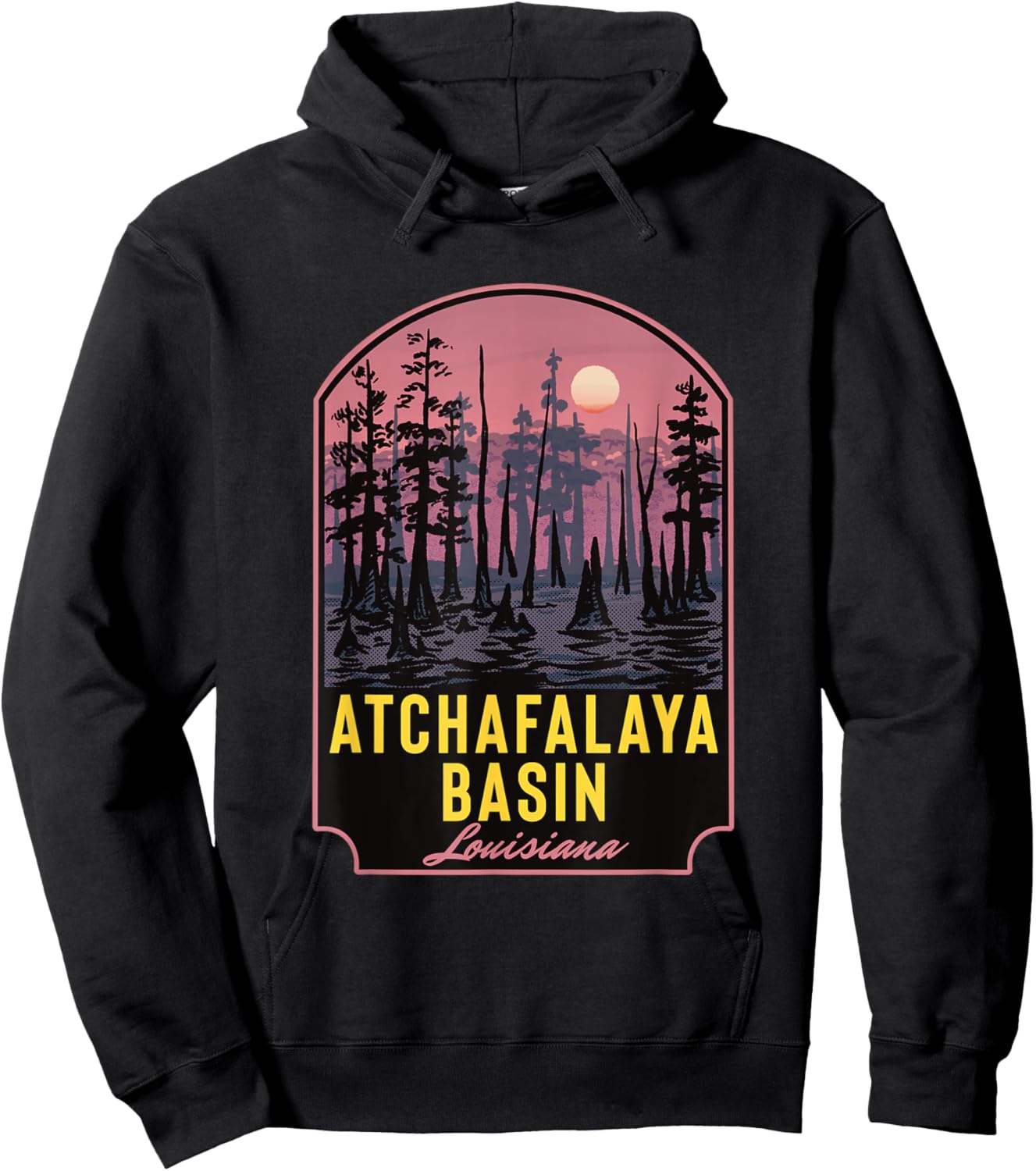 Atchafalaya Basin Louisiana Hoodie - Hoodie | Black