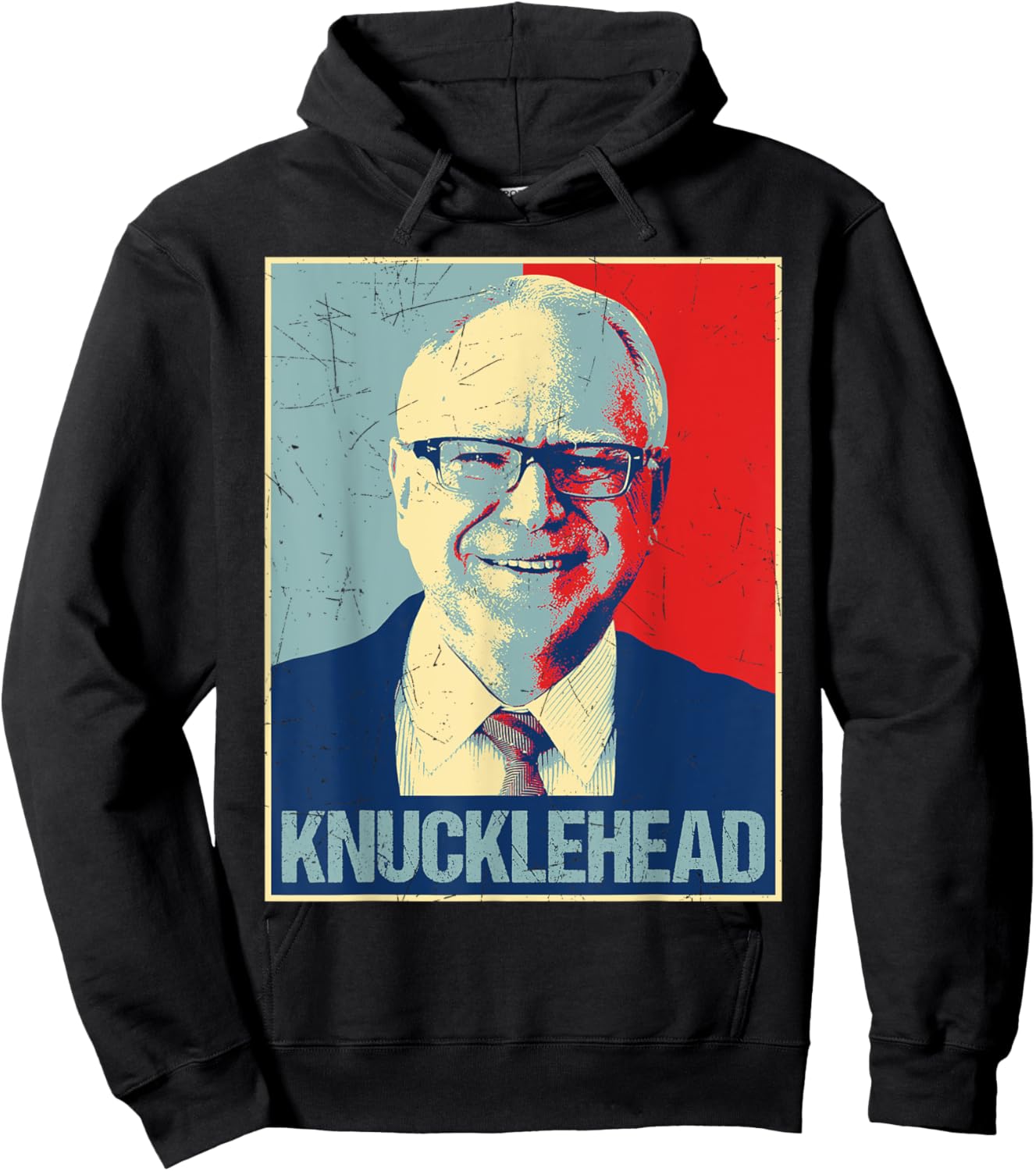 Retro I'm A Knucklehead At Times Tim Walz US Election 2024 Hoodie - Hoodie | Black