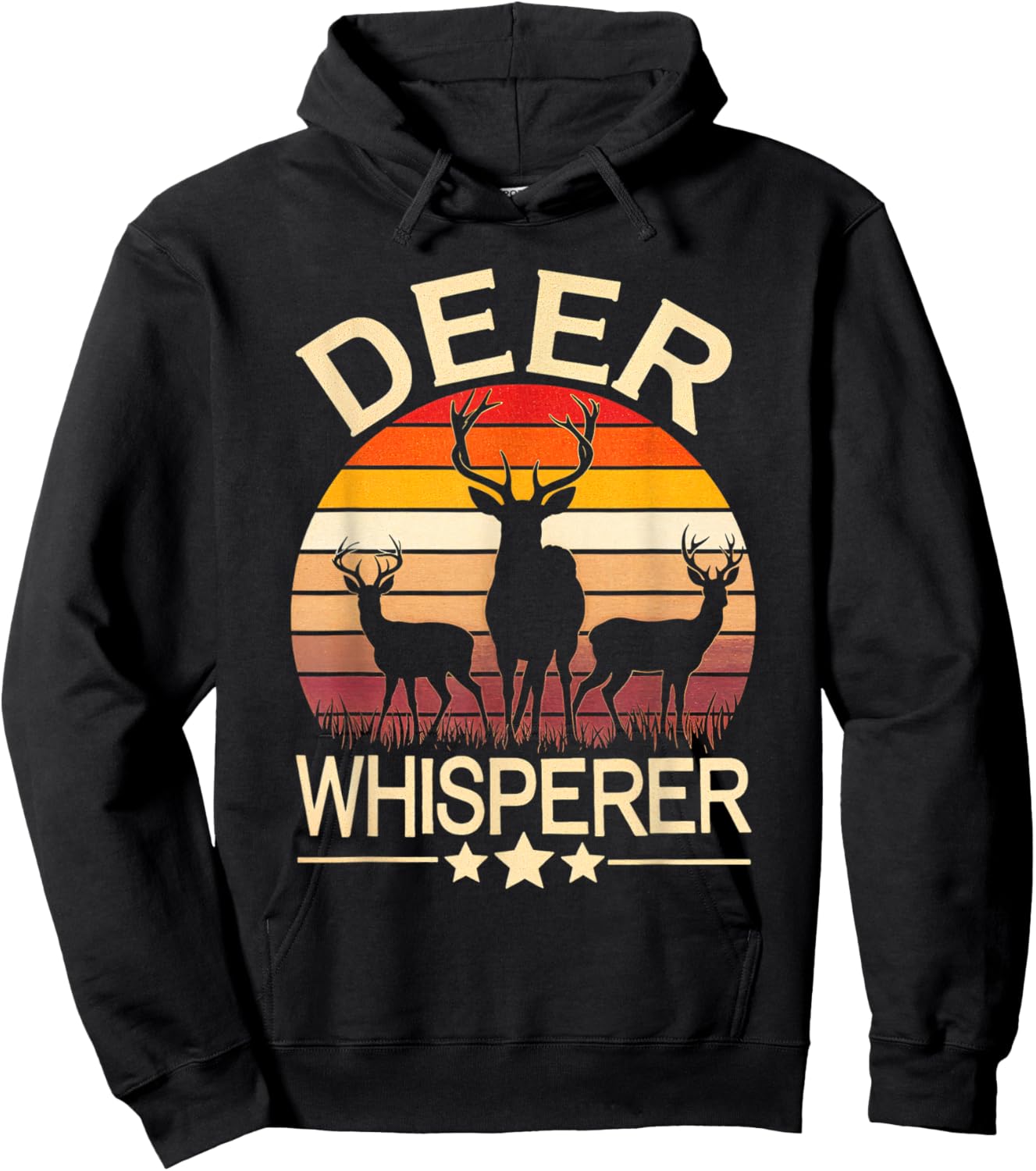 Deer Whisperer Deer Hunting Nature Wildlife Outdoors Hoodie - Hoodie | Black