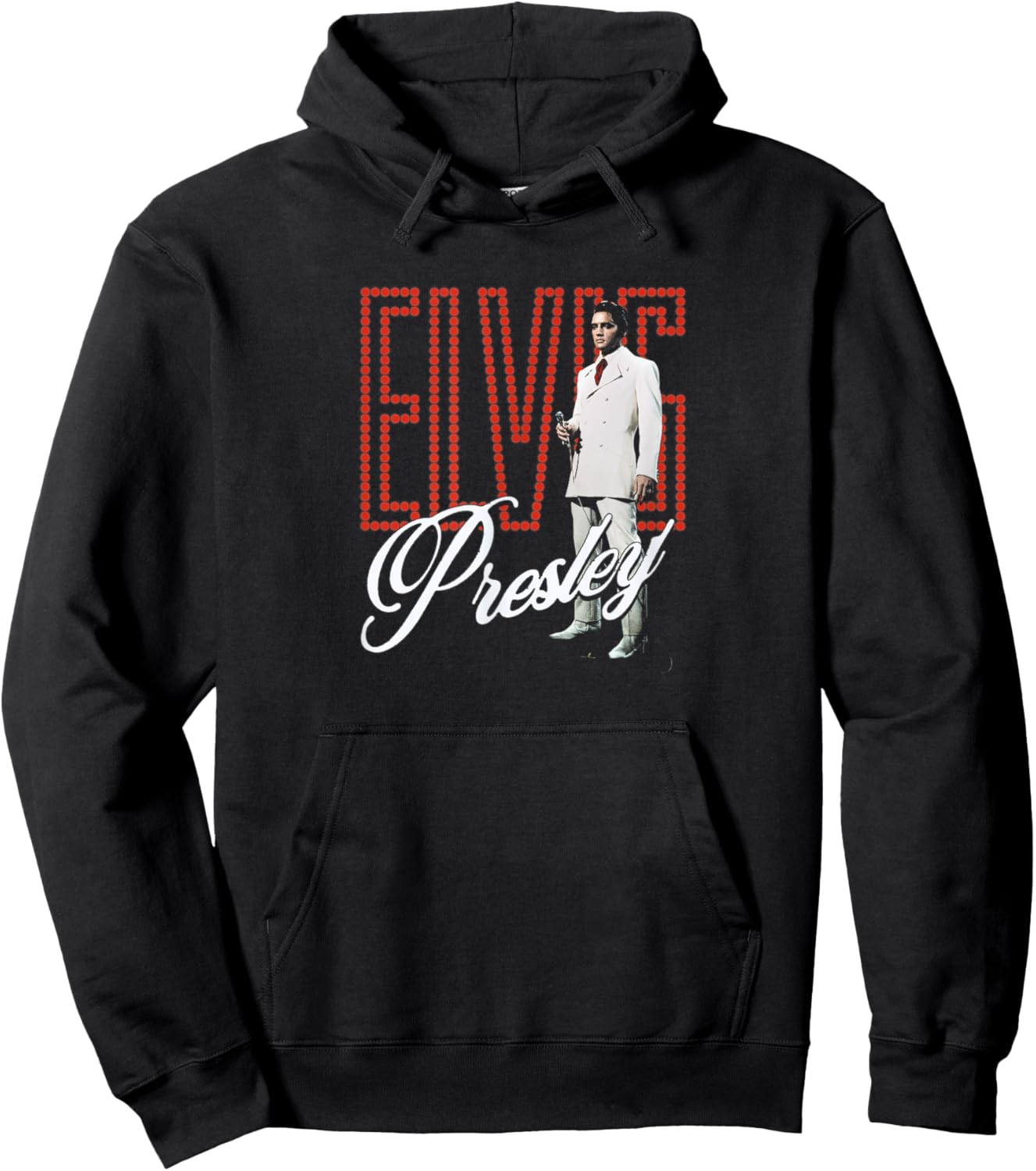 Elvis Presley Retro Lights Hoodie - Hoodie | Black