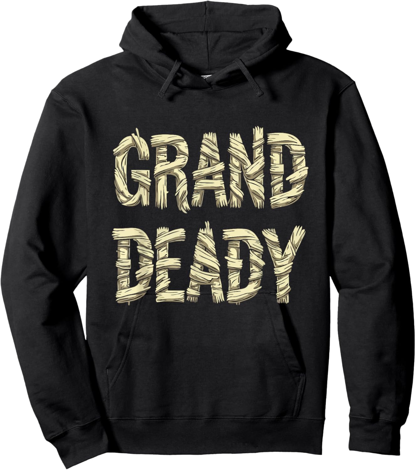Funny Grand Mummy Matching Couple Halloween Family Costume Hoodie - Hoodie | Black