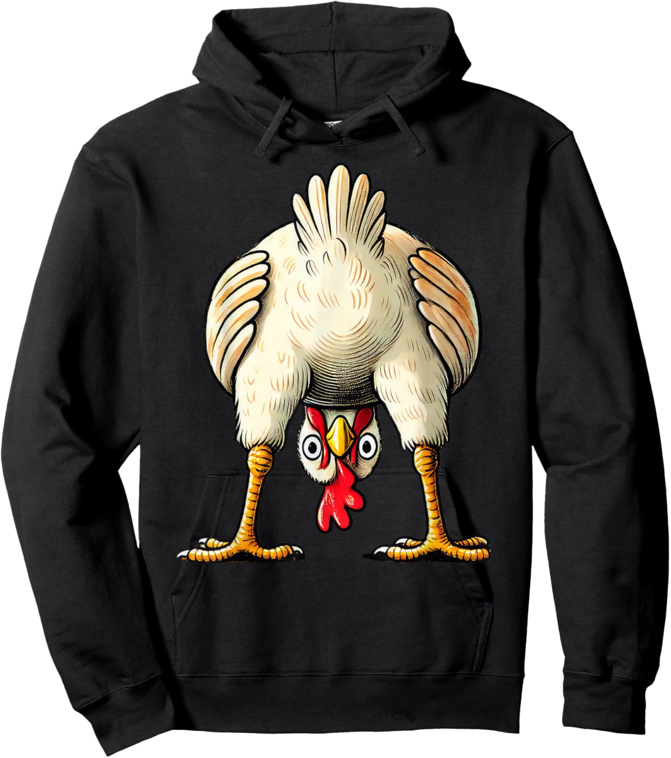 Funny Chicken Owner Hen Decoration Costume Outfit Funny Hoodie - Hoodie | Black