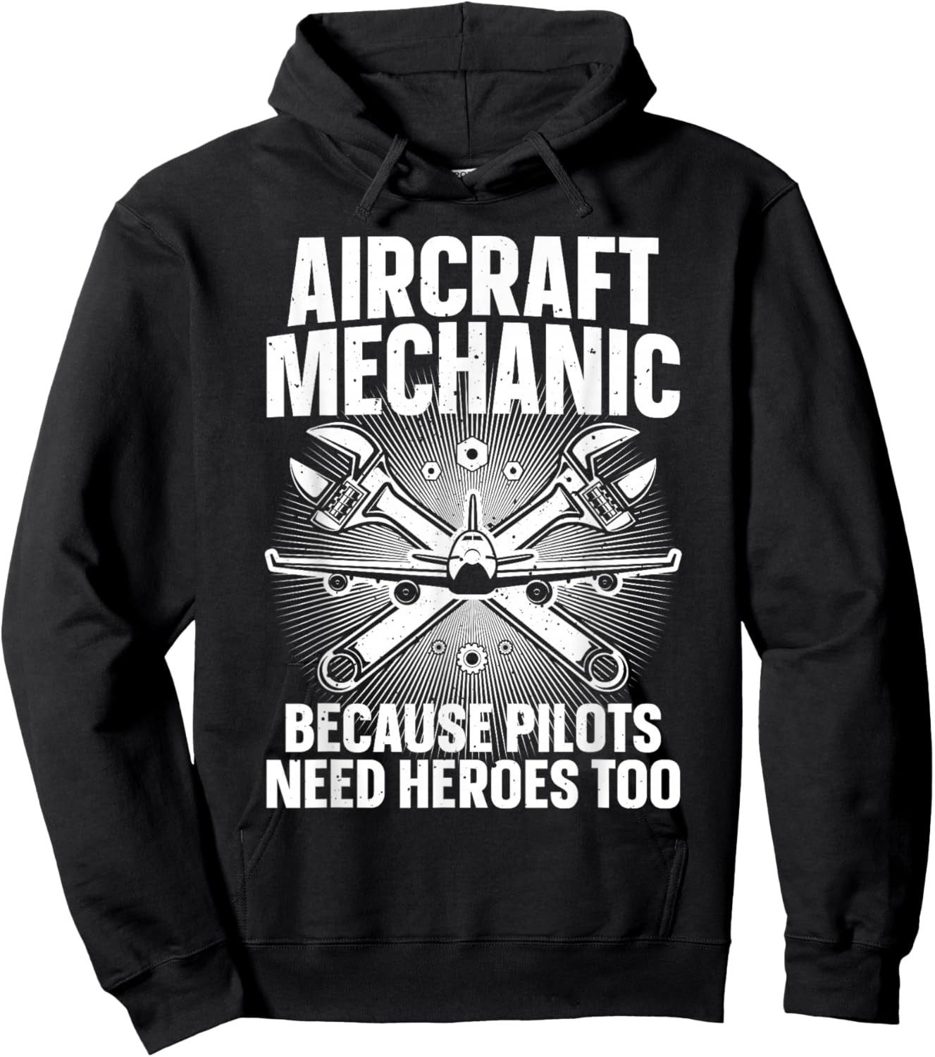 Cool Aircraft Mechanic Art Women Aviation Mechanic Hoodie - Hoodie | Black
