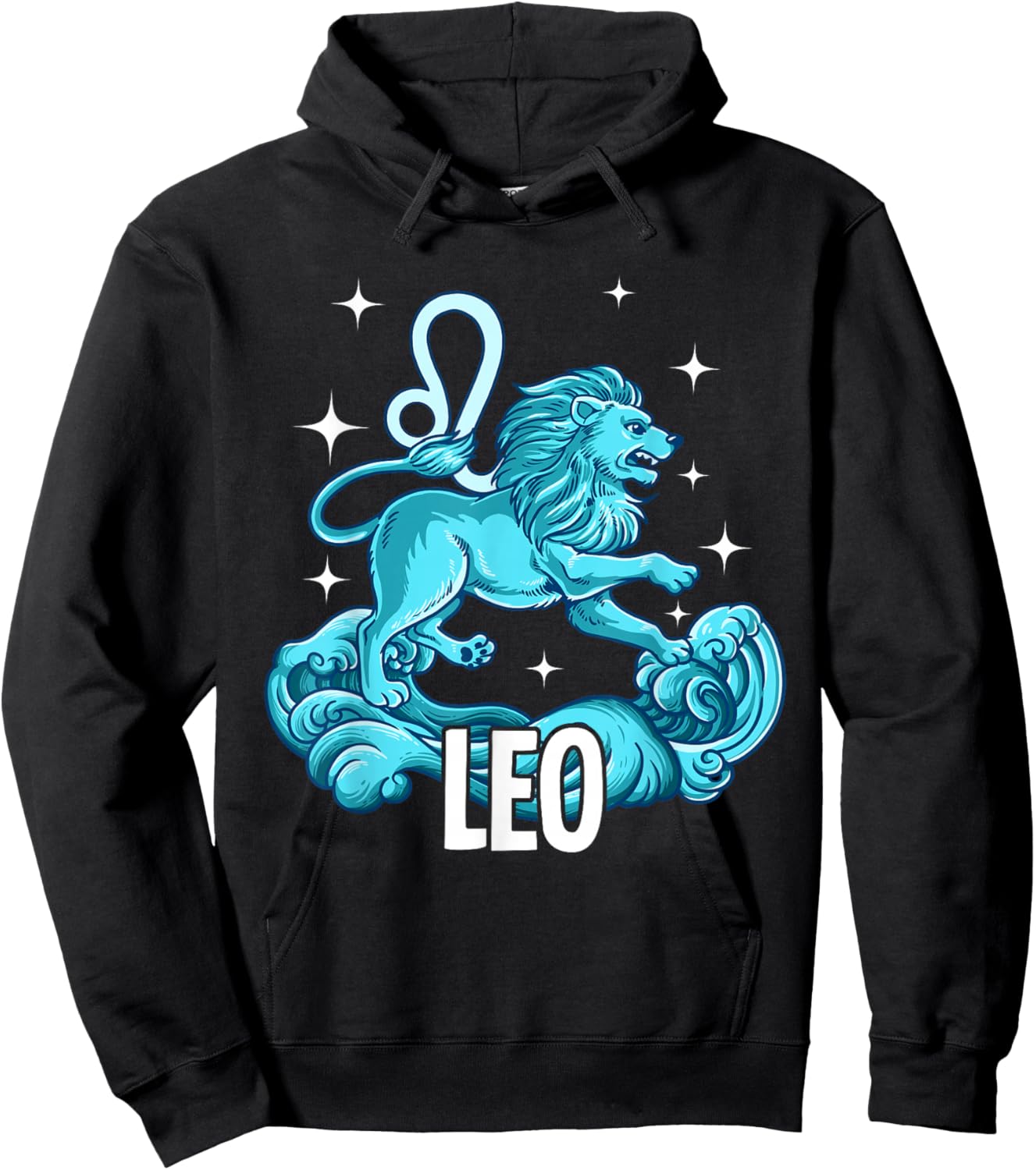 Leo Zodiac Sign Hoodie - Hoodie | Black
