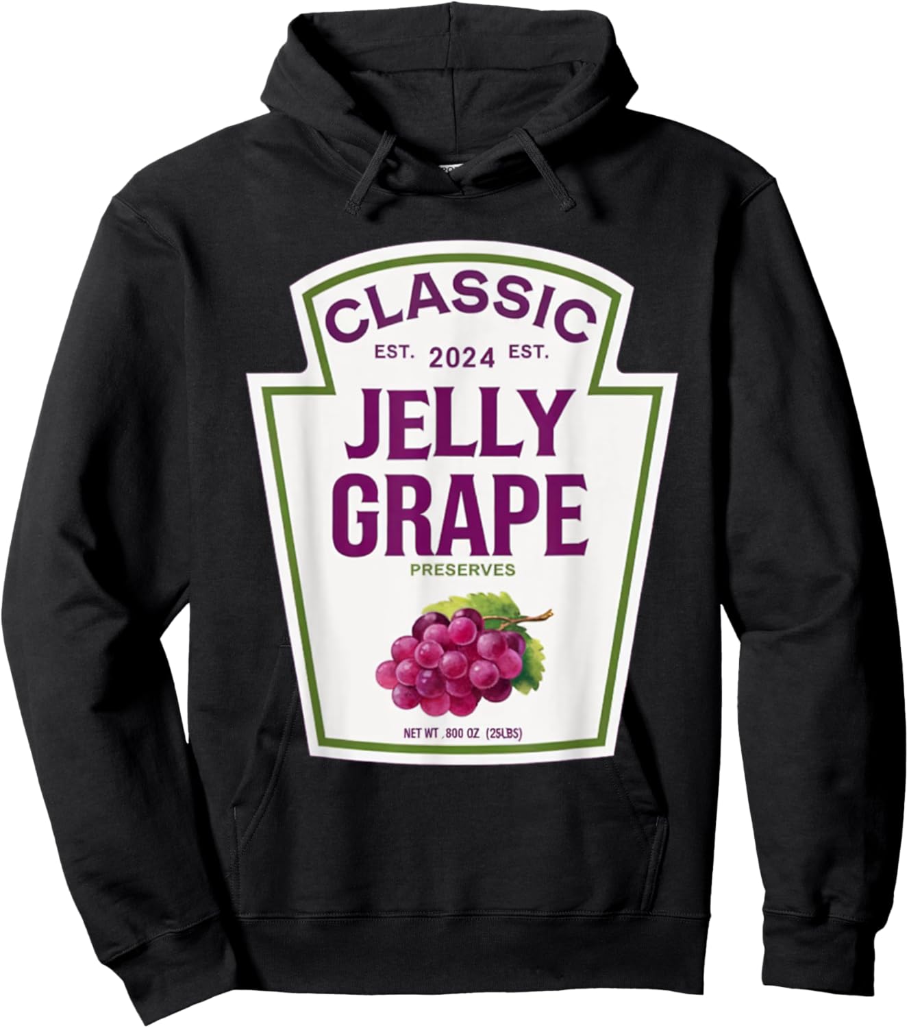 Jelly Grape Halloween 2024 Costume Group Condiments Gifts Hoodie - Hoodie | Black