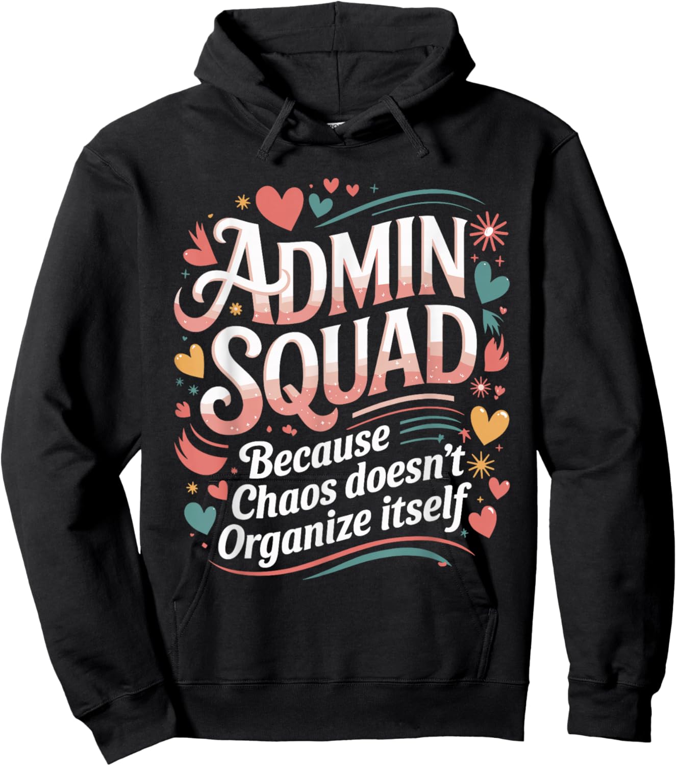 Admin Squad Office Admin Assistants Administrative Assistant Hoodie - Hoodie | Black