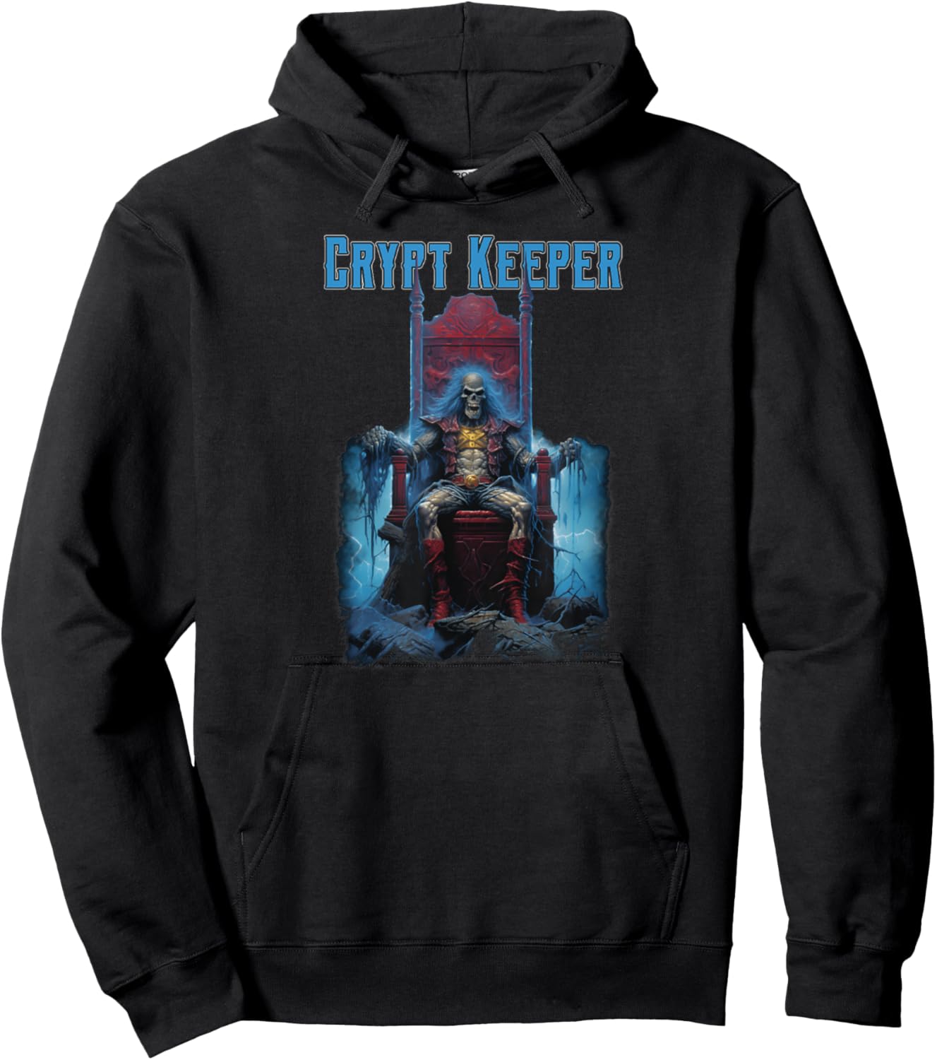 Crypt Keeper Gothic Skeleton Halloween Hoodie - Hoodie | Black