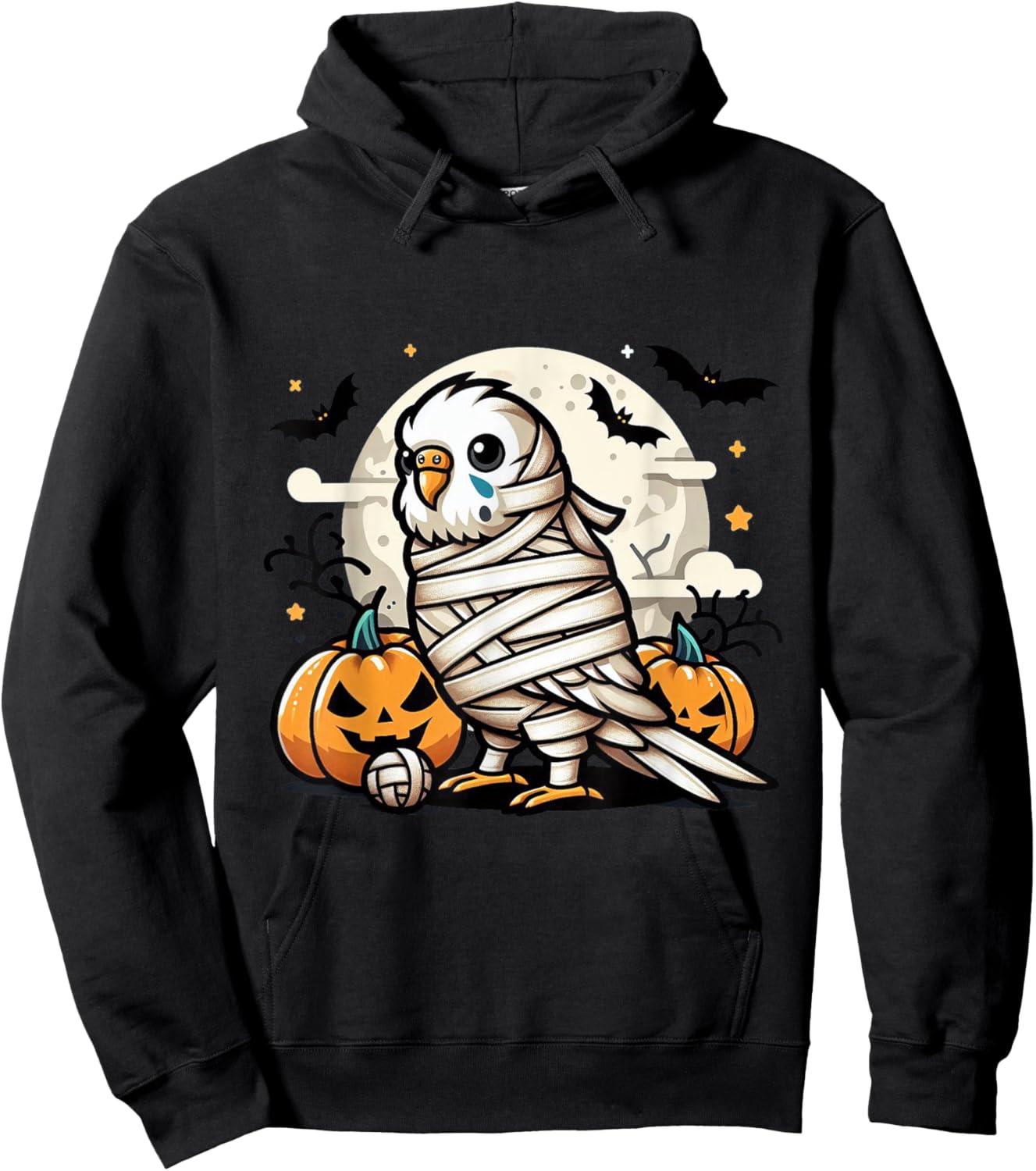 spooky Budgie mummy Hoodie - Hoodie | Black