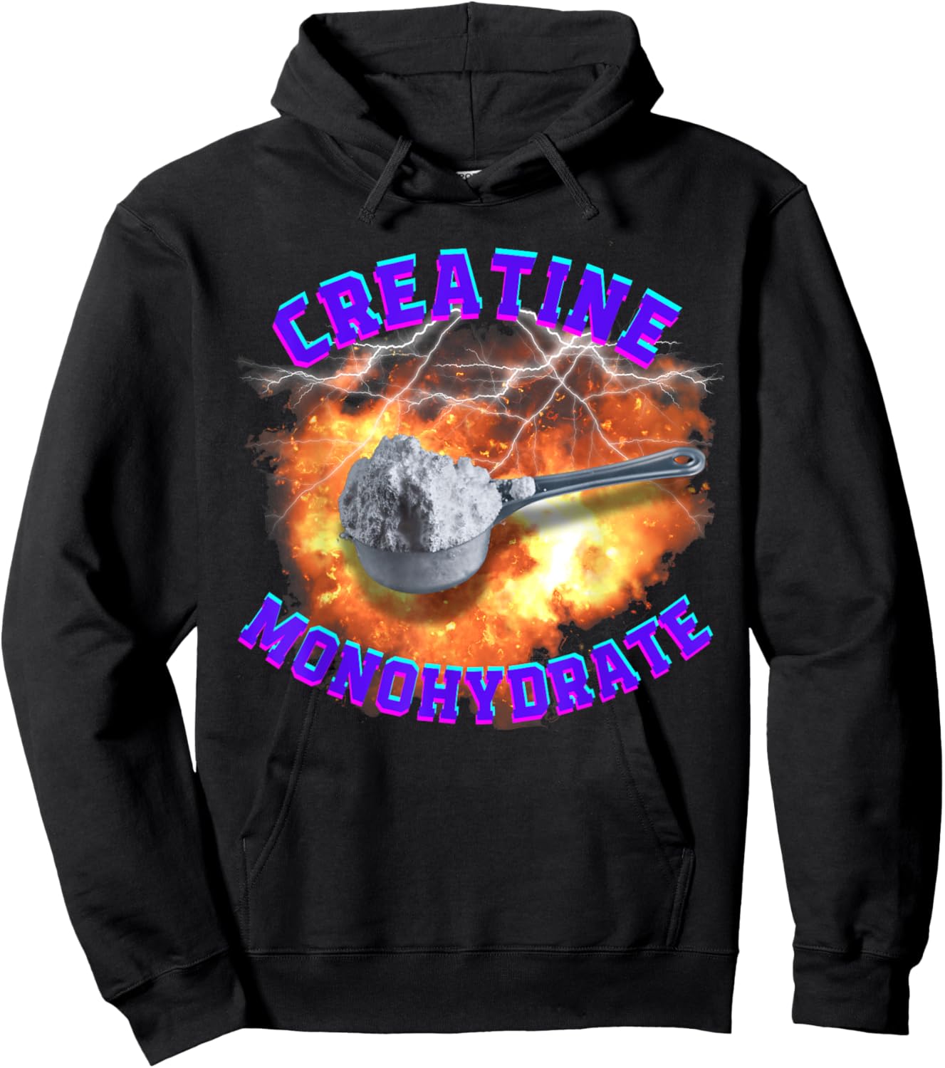 Funny creatine Hoodie - Hoodie | Black