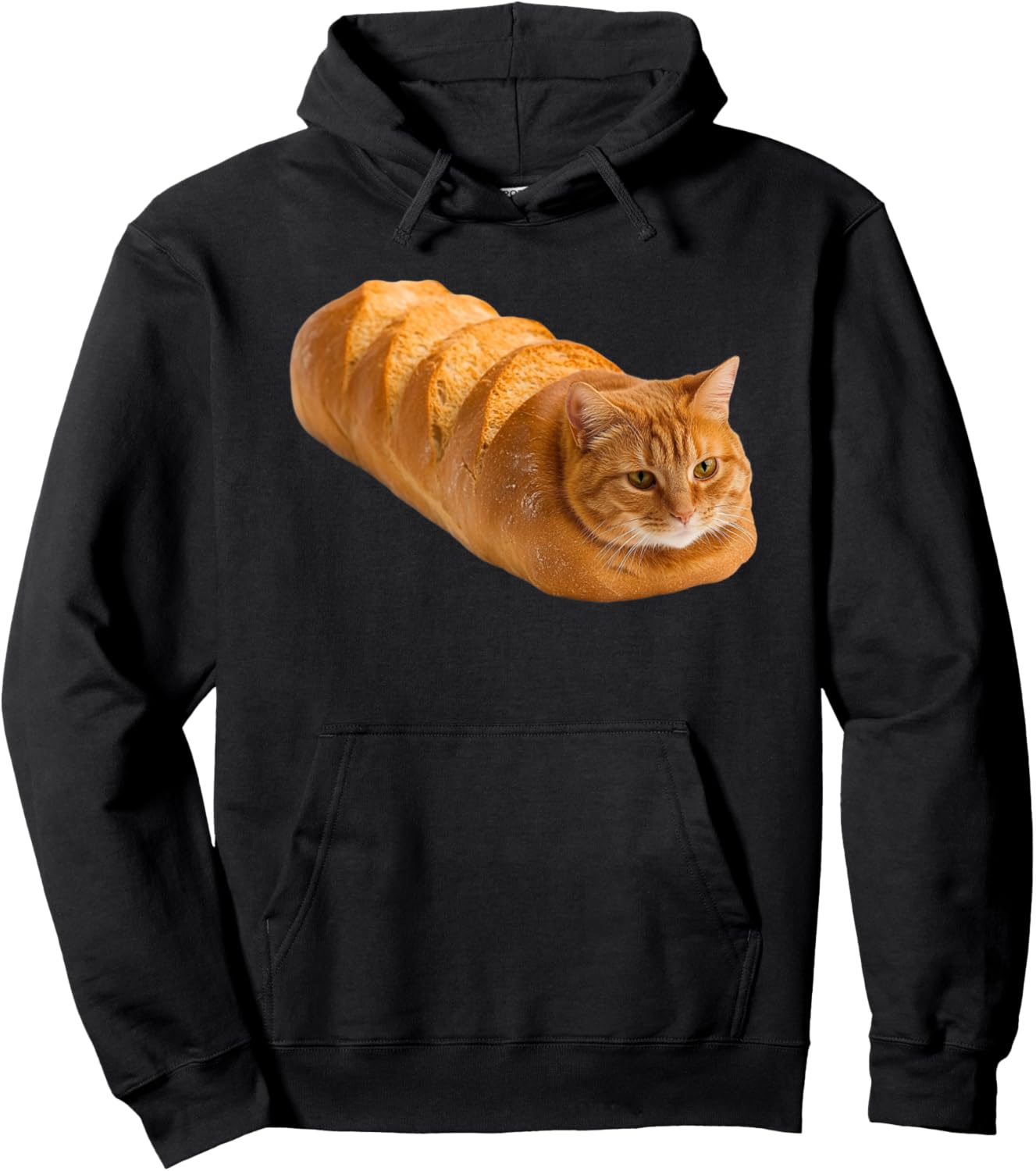Freshly Baked Cat Loaf Bread Kitten Hoodie - Hoodie | Black