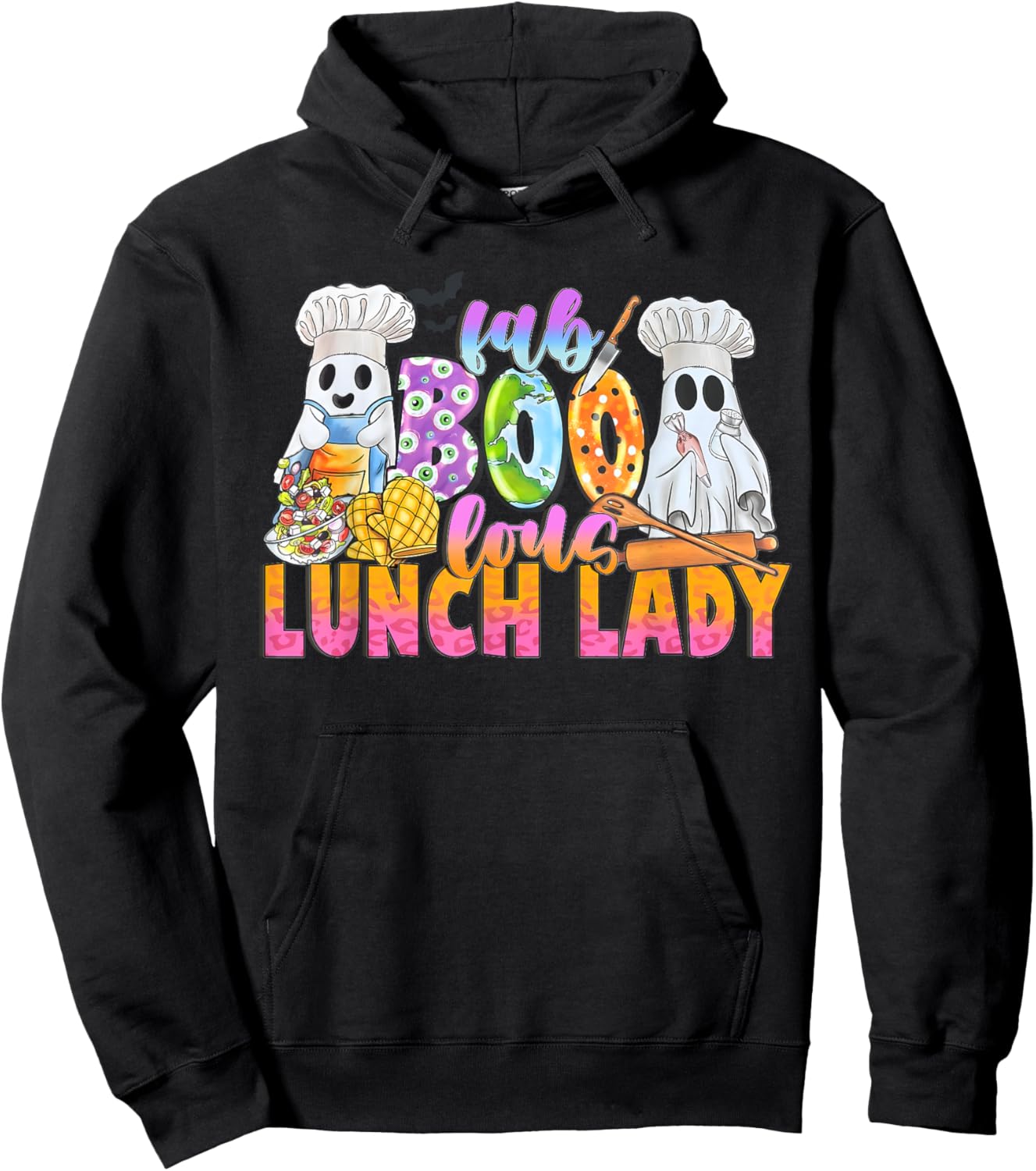 Faboolous Lunch Lady Halloween Shirt School Cafeteria Staff Hoodie - Hoodie | Black